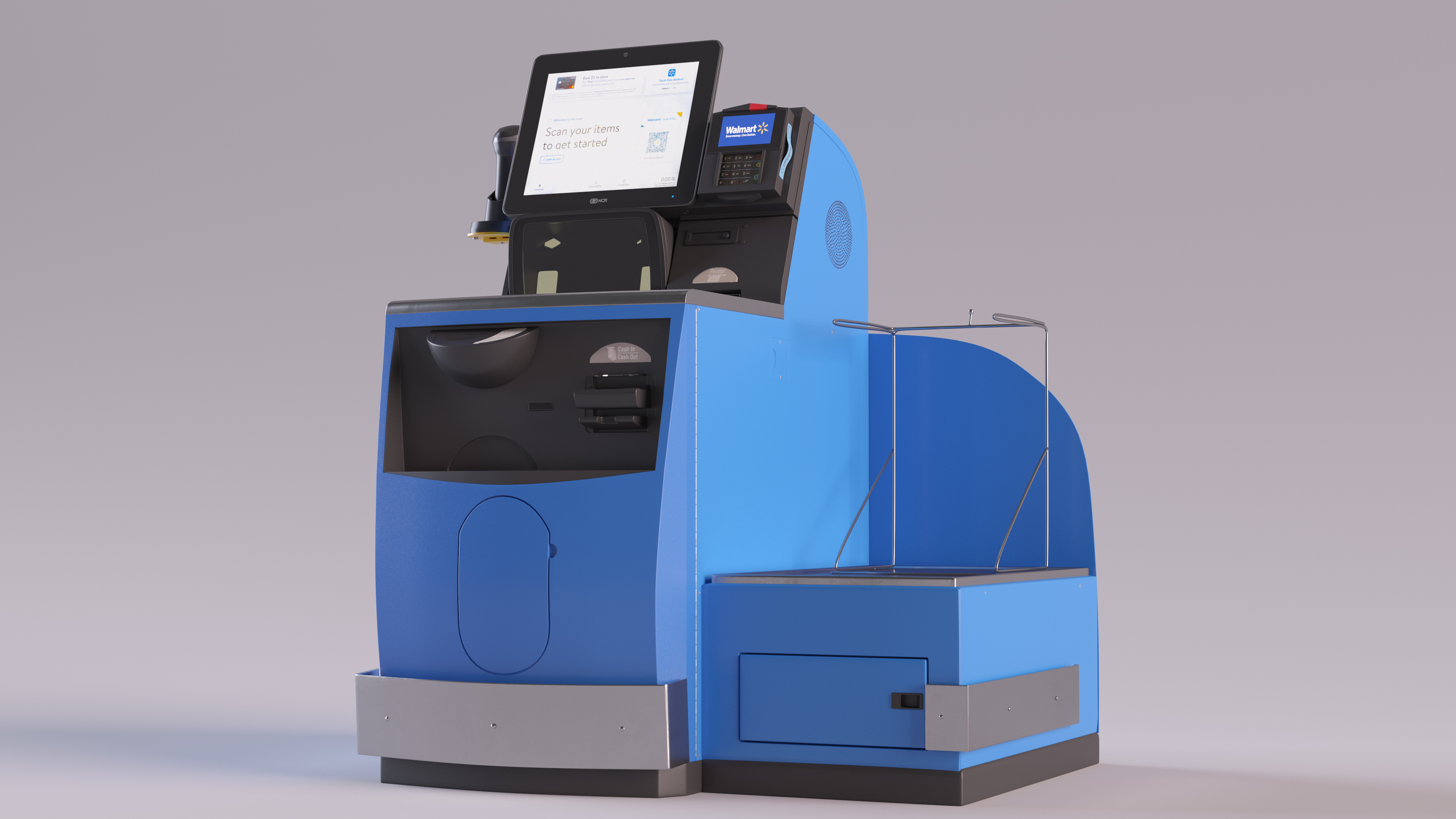 3D model Walmart Self Service Checkout Kiosk