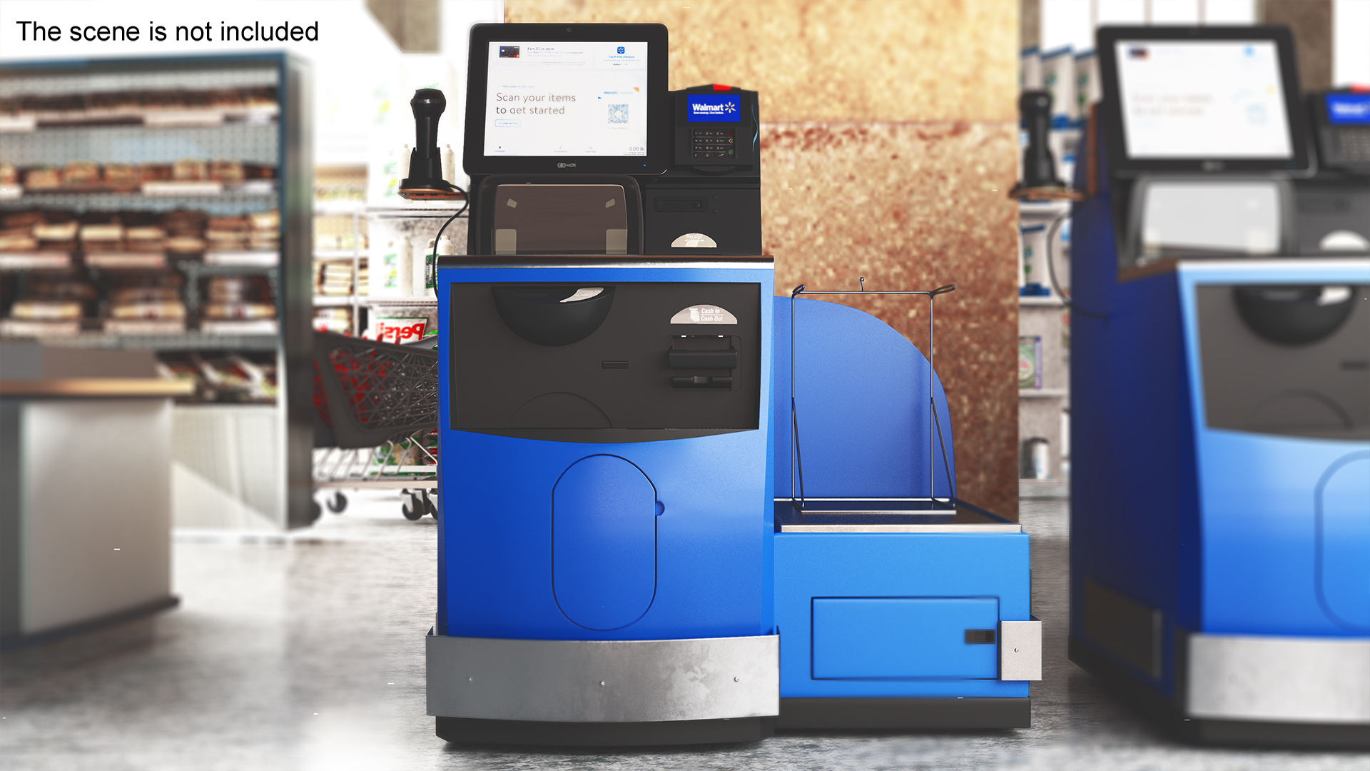 3D model Walmart Self Service Checkout Kiosk