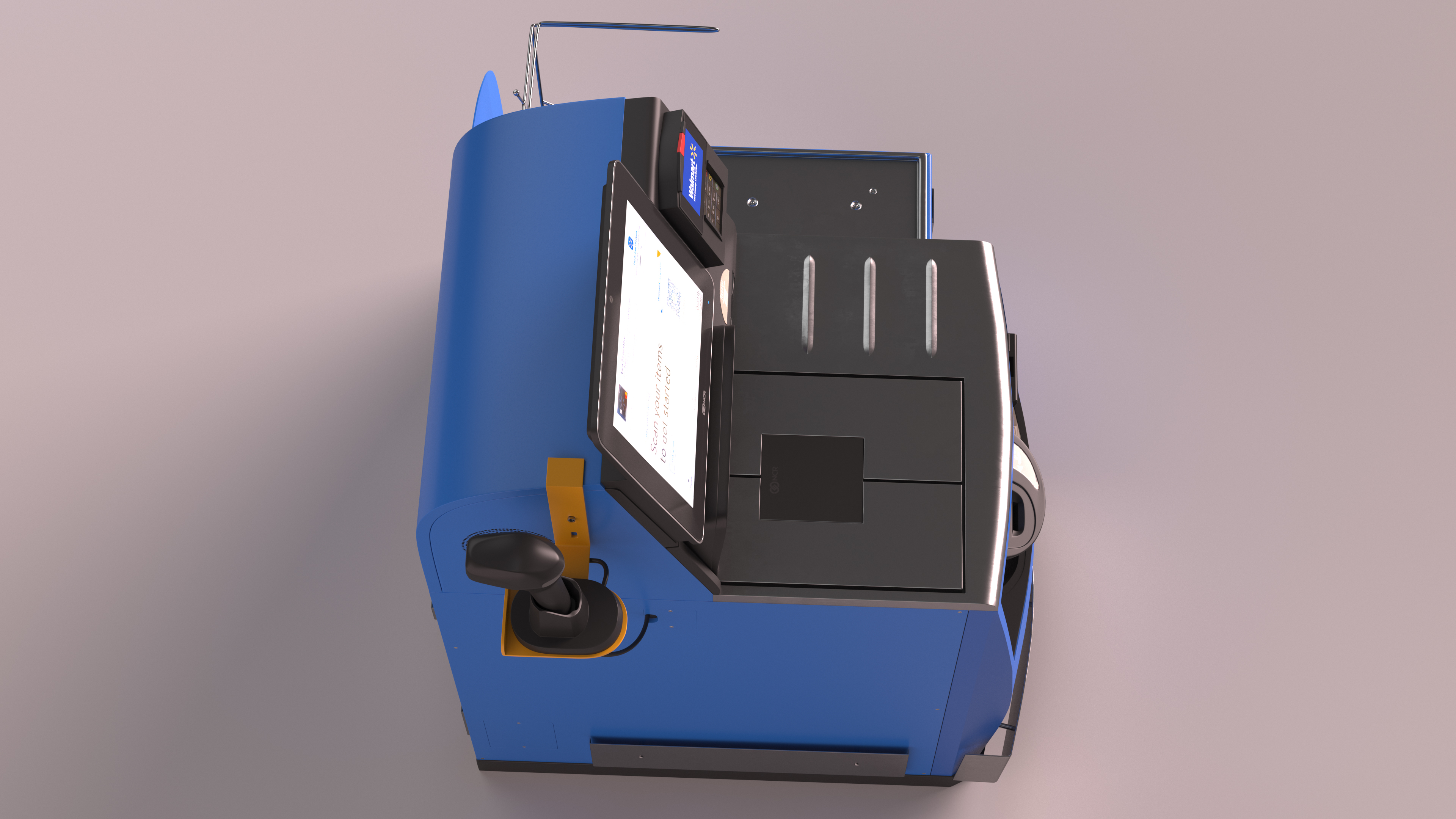 3D model Walmart Self Service Checkout Kiosk