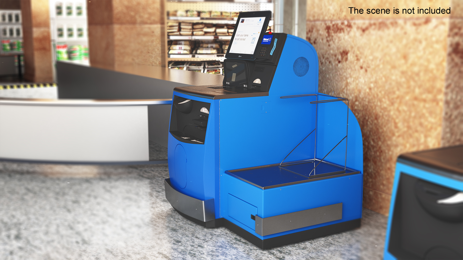 3D model Walmart Self Service Checkout Kiosk