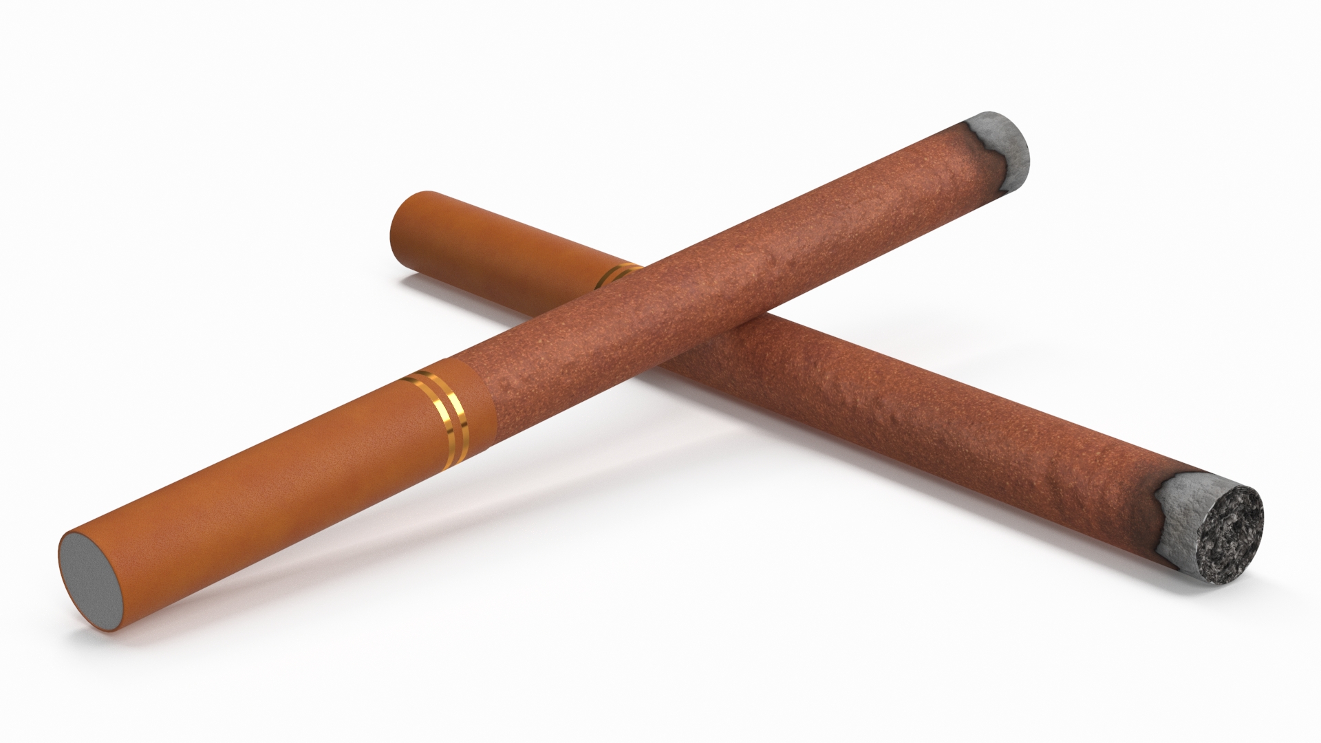 3D Cigar Thin Lighted model