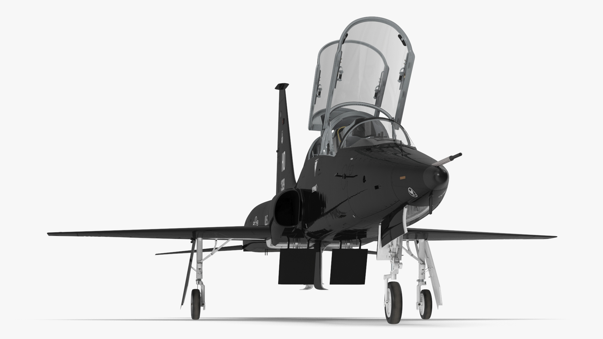 3D USAF T-38 Talon Jet Trainer Black model