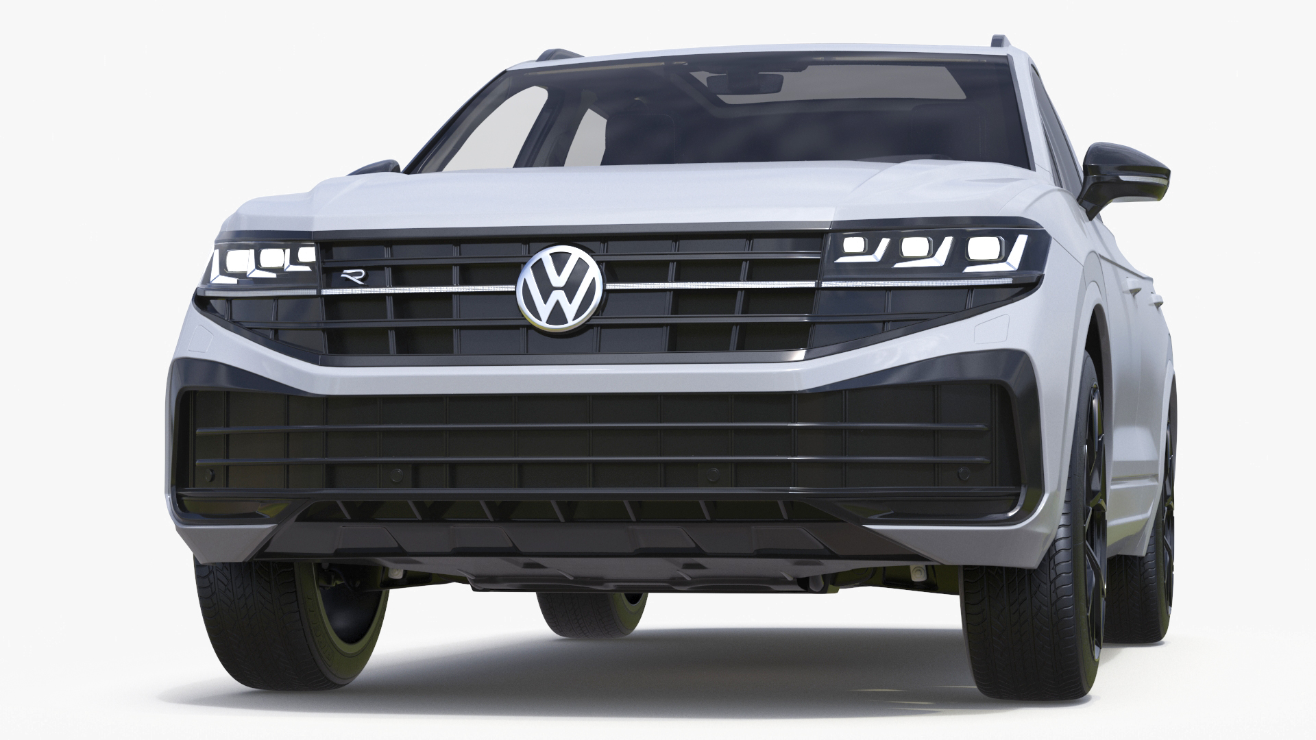 Volkswagen Touareg 2024 White Lights On 3D model