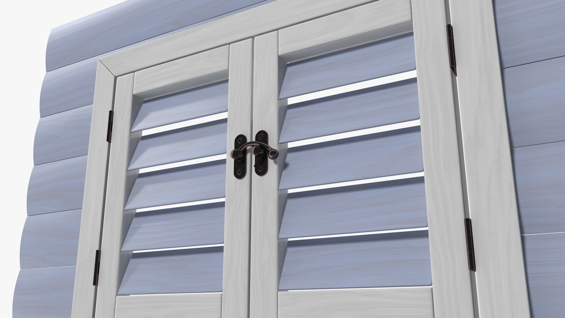 Wooden Window Frame 3D model