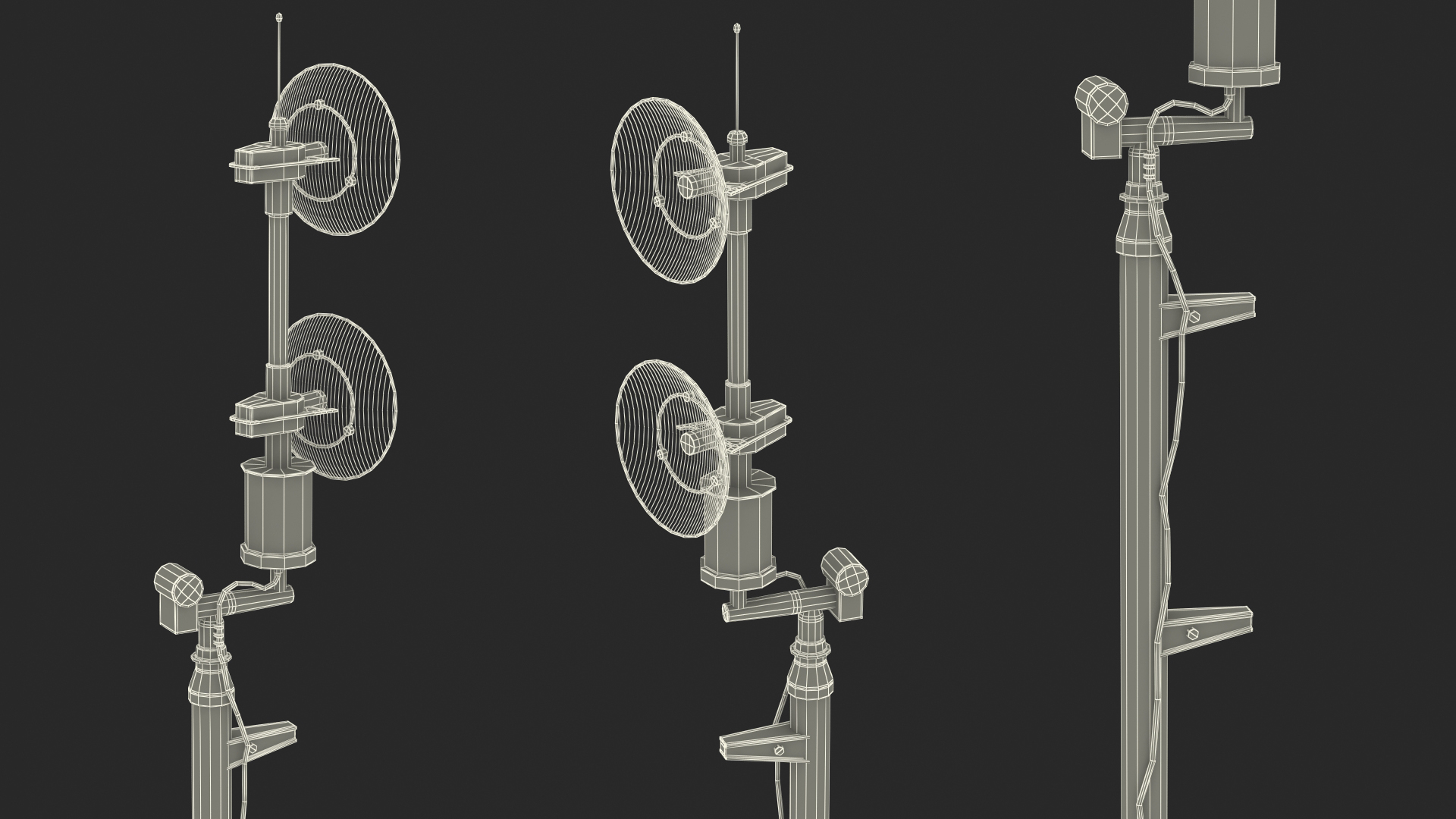 3D Military Antenna Desert model