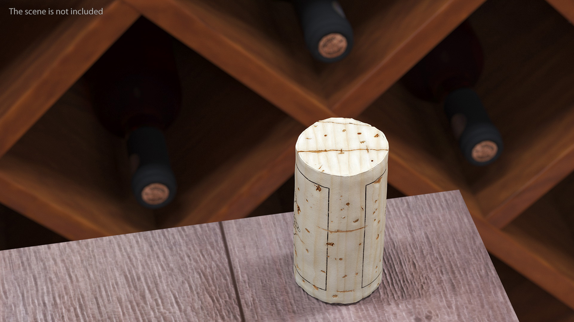 3D Wine Bottle Cork