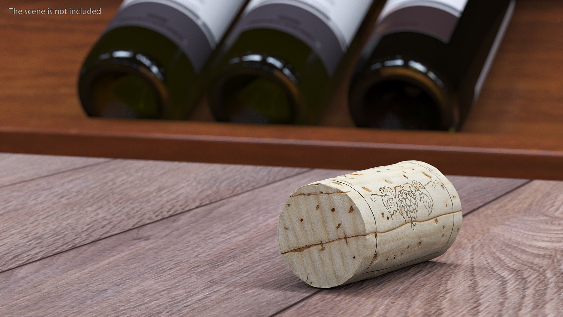 3D Wine Bottle Cork