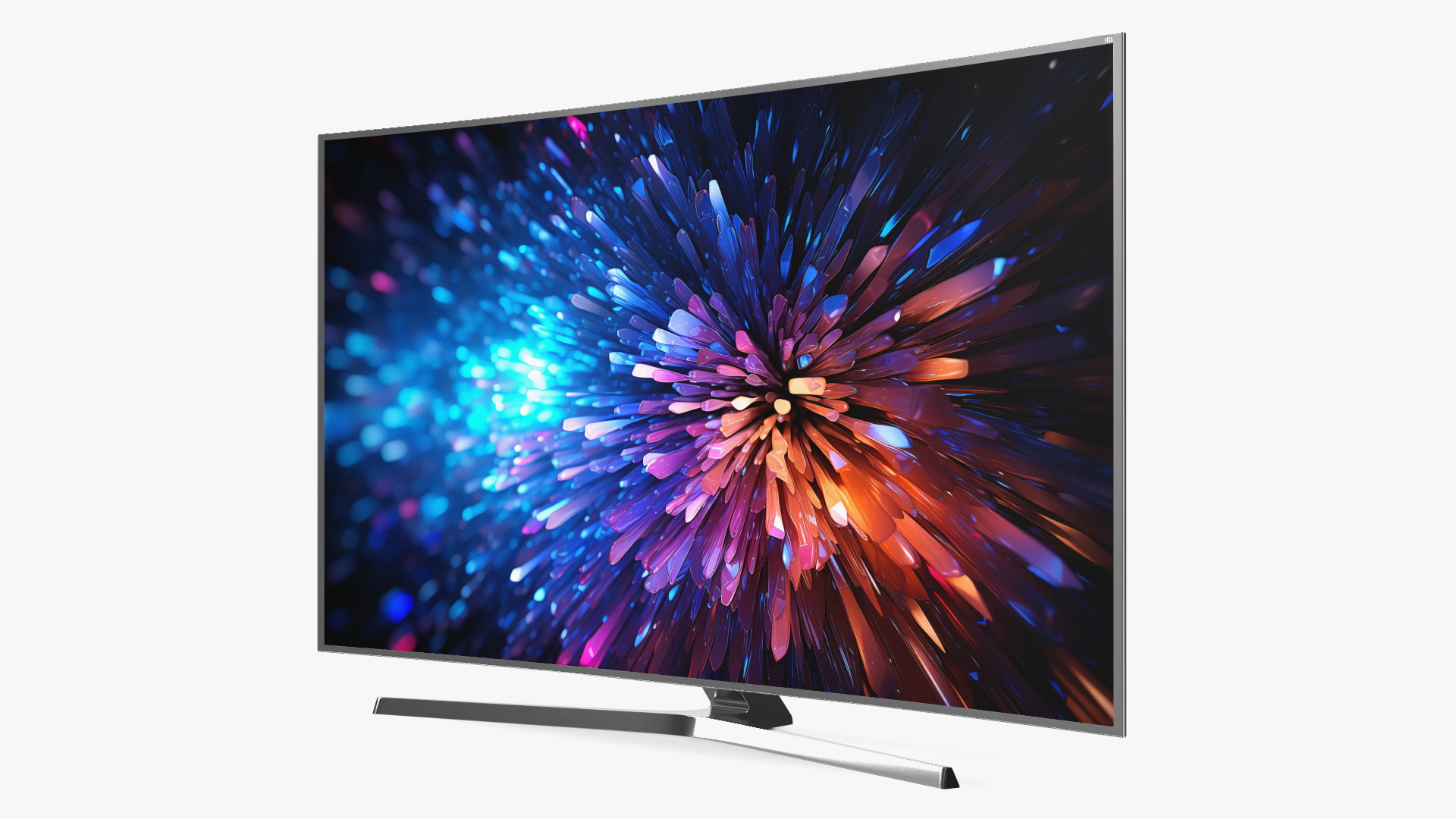 3D Curved LED TV model