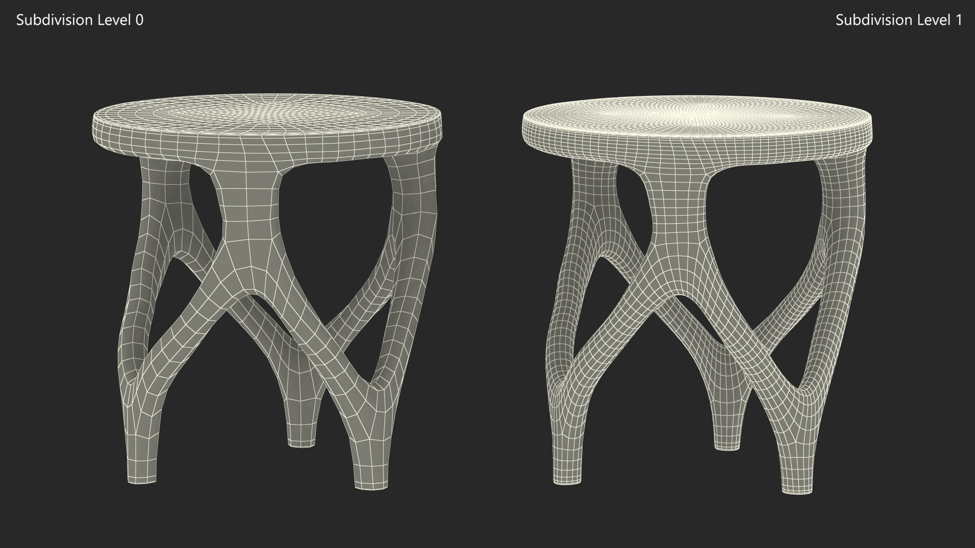 3D Modern Red Table