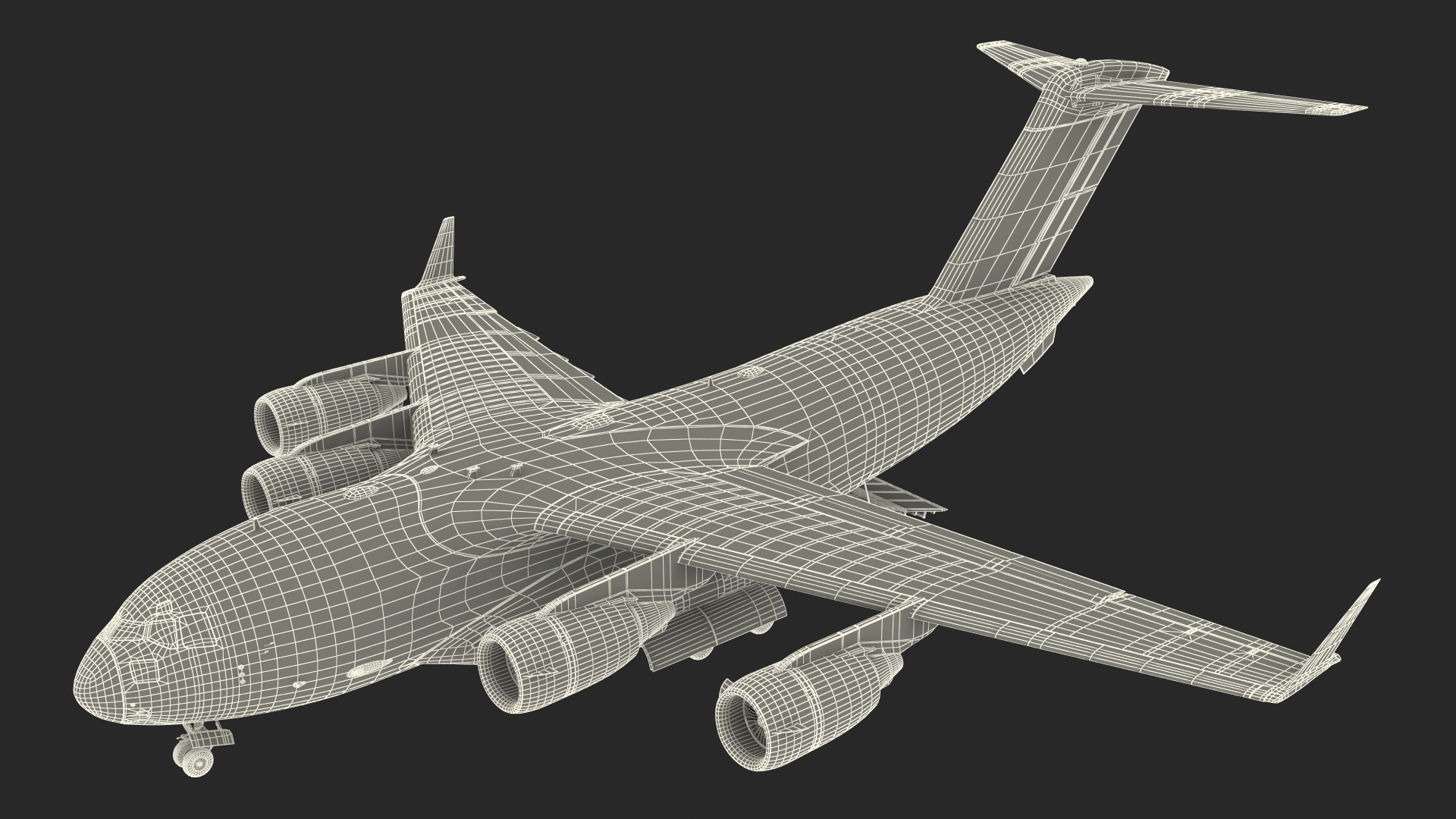 3D Boeing C17 Globemaster III Loaded MIM 104 Patriot Rigged