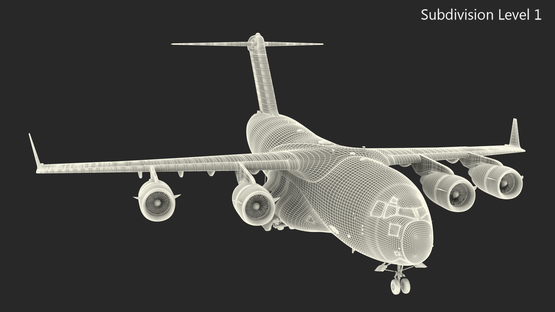 3D Boeing C17 Globemaster III Loaded MIM 104 Patriot Rigged