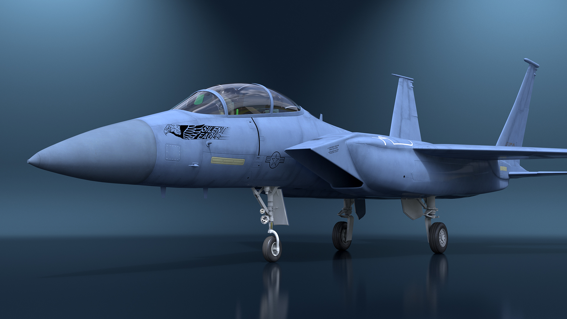 3D F-15SE Silent Eagle Fighter with Pilot model