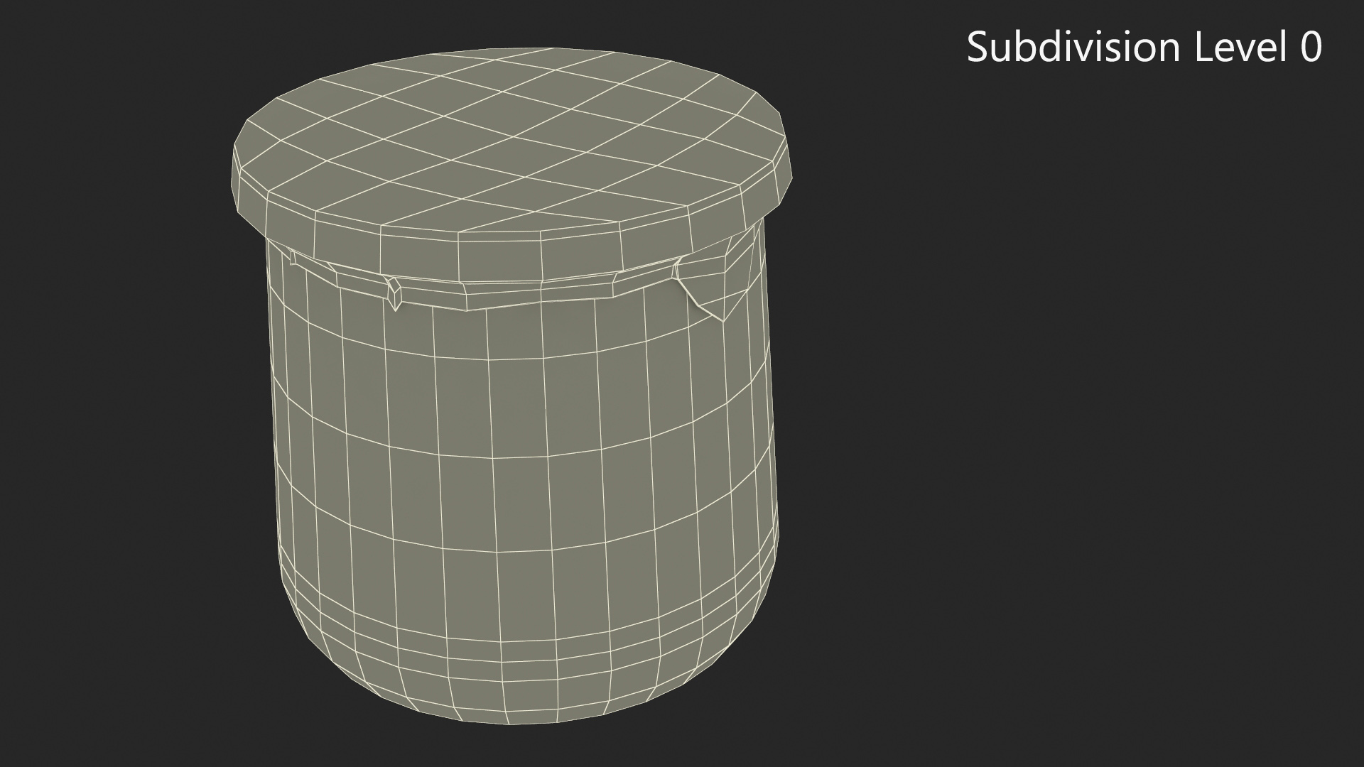 3D Glass Yogurt Container Empty model