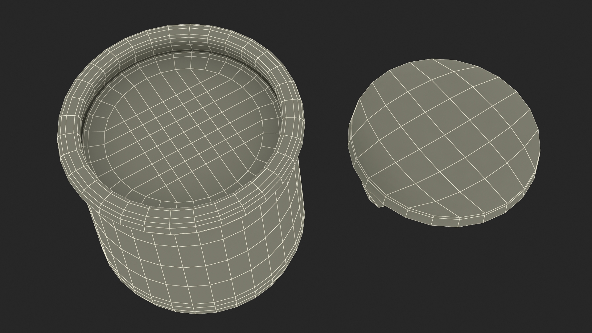 3D Glass Yogurt Container Empty model