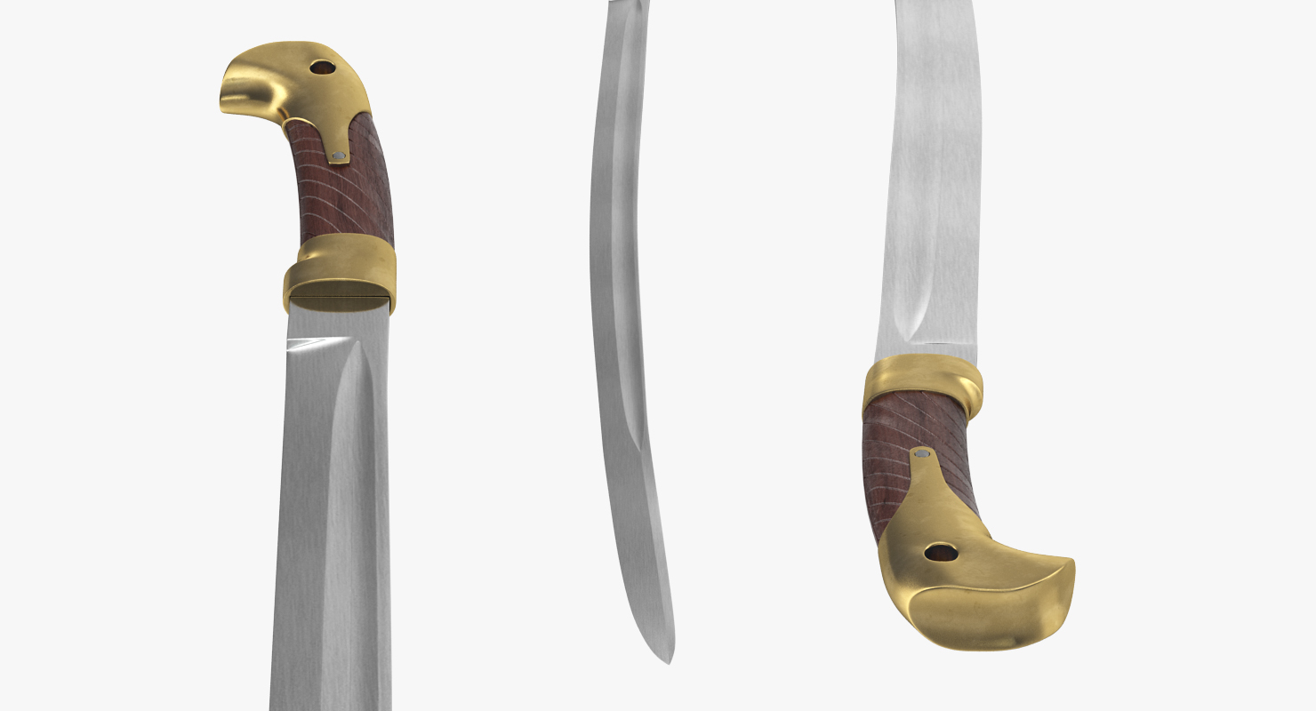 3D model Russian Cossack Shashqua Saber