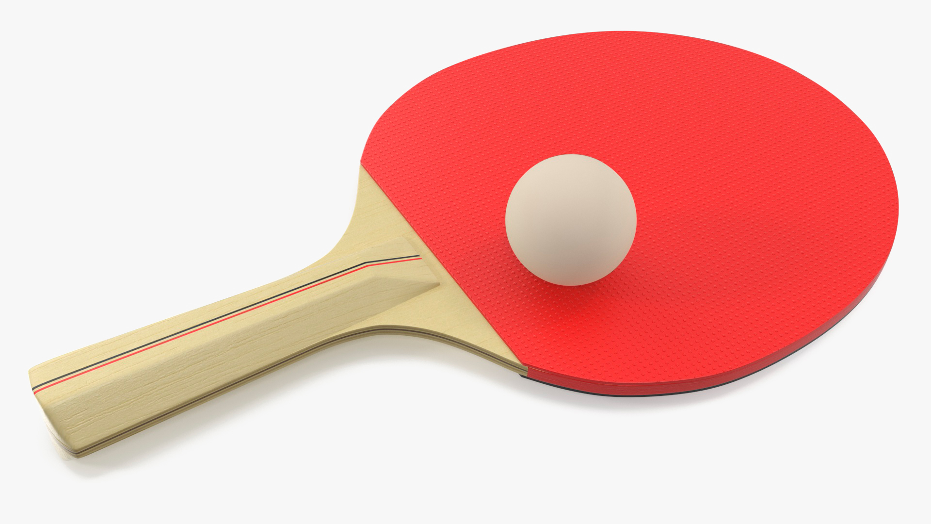 3D model Ping Pong Paddle and Ball