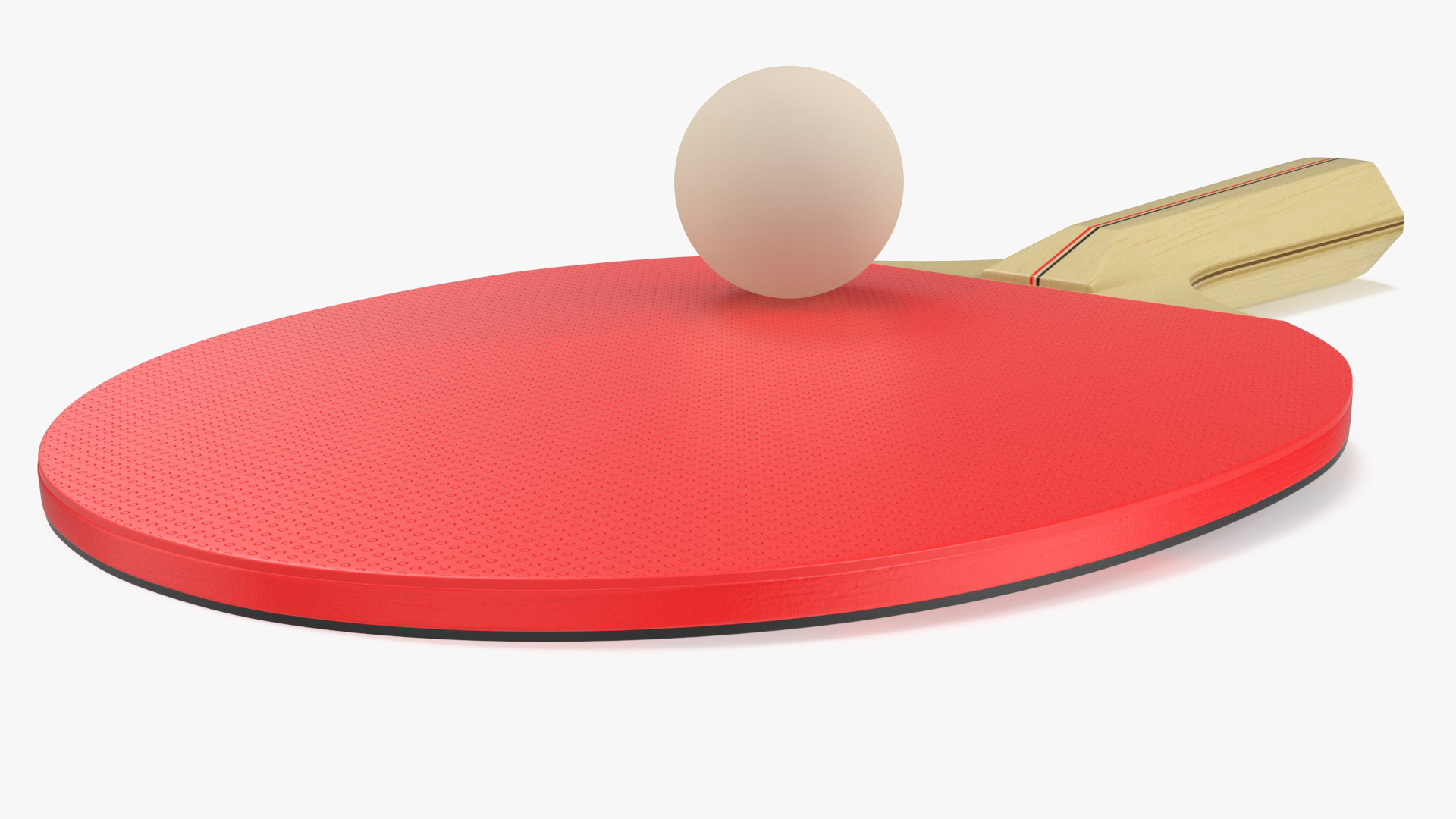 3D model Ping Pong Paddle and Ball