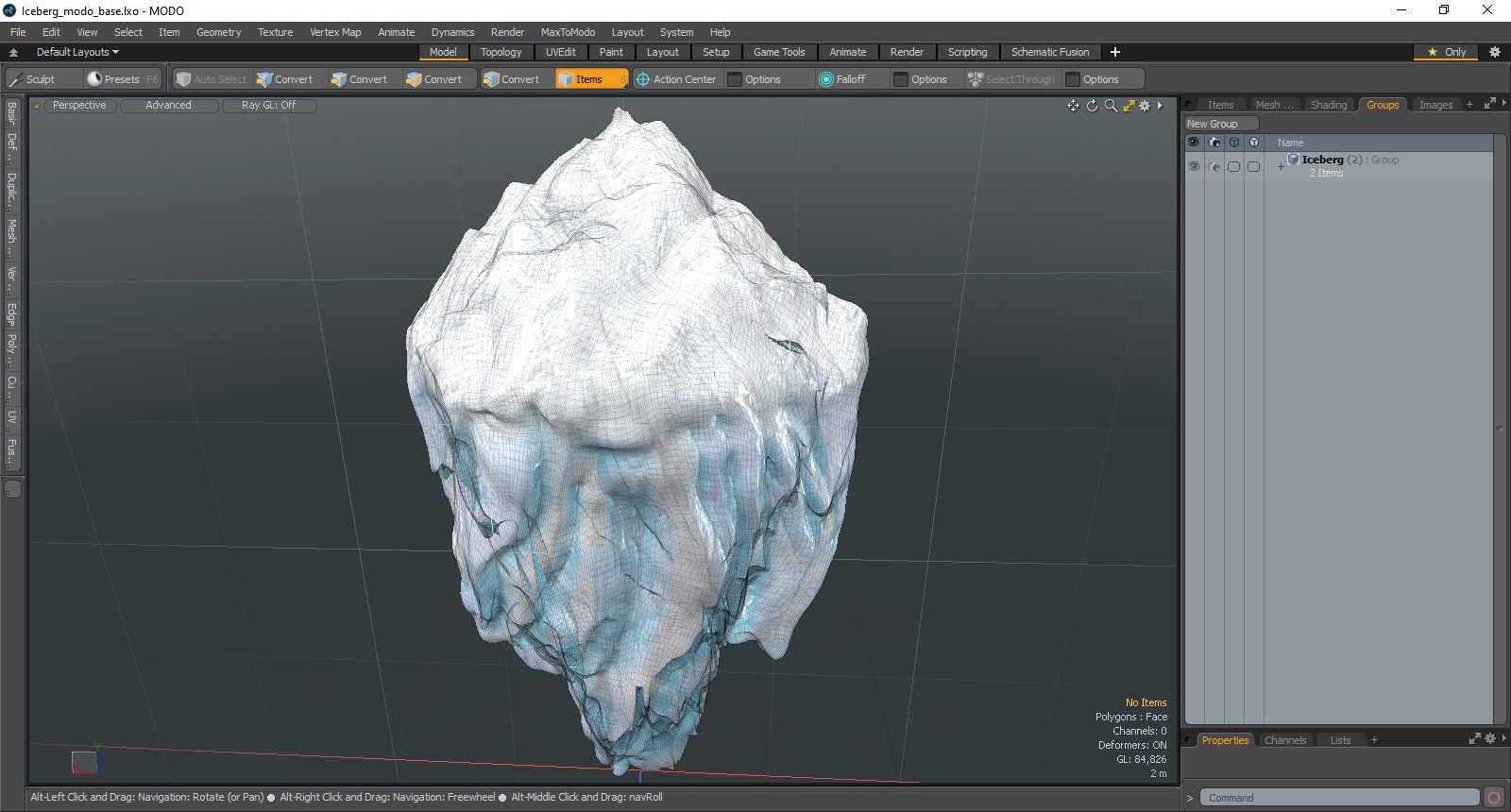 Iceberg 3D model