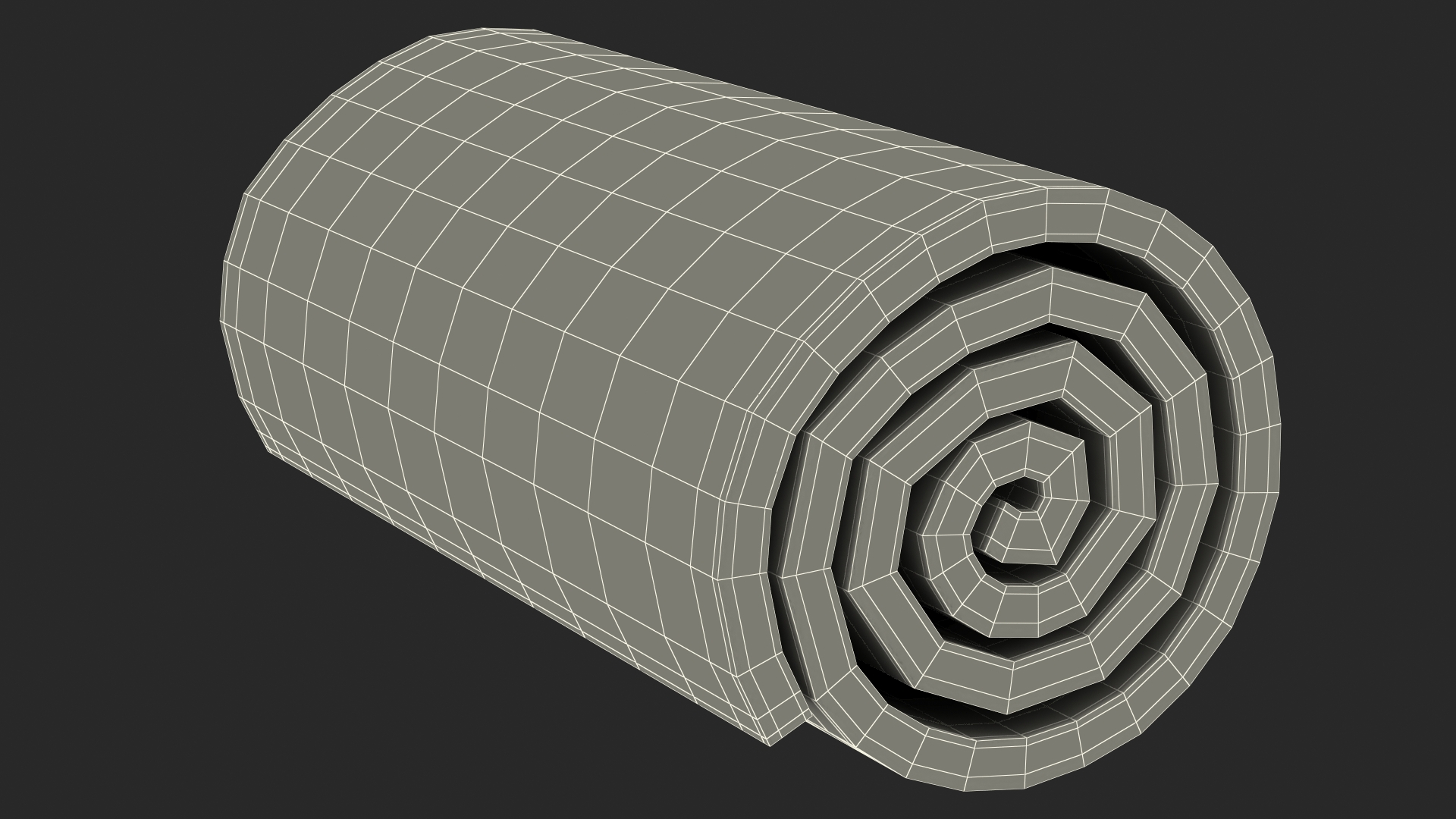 3D Lawn Turf Roll Folded