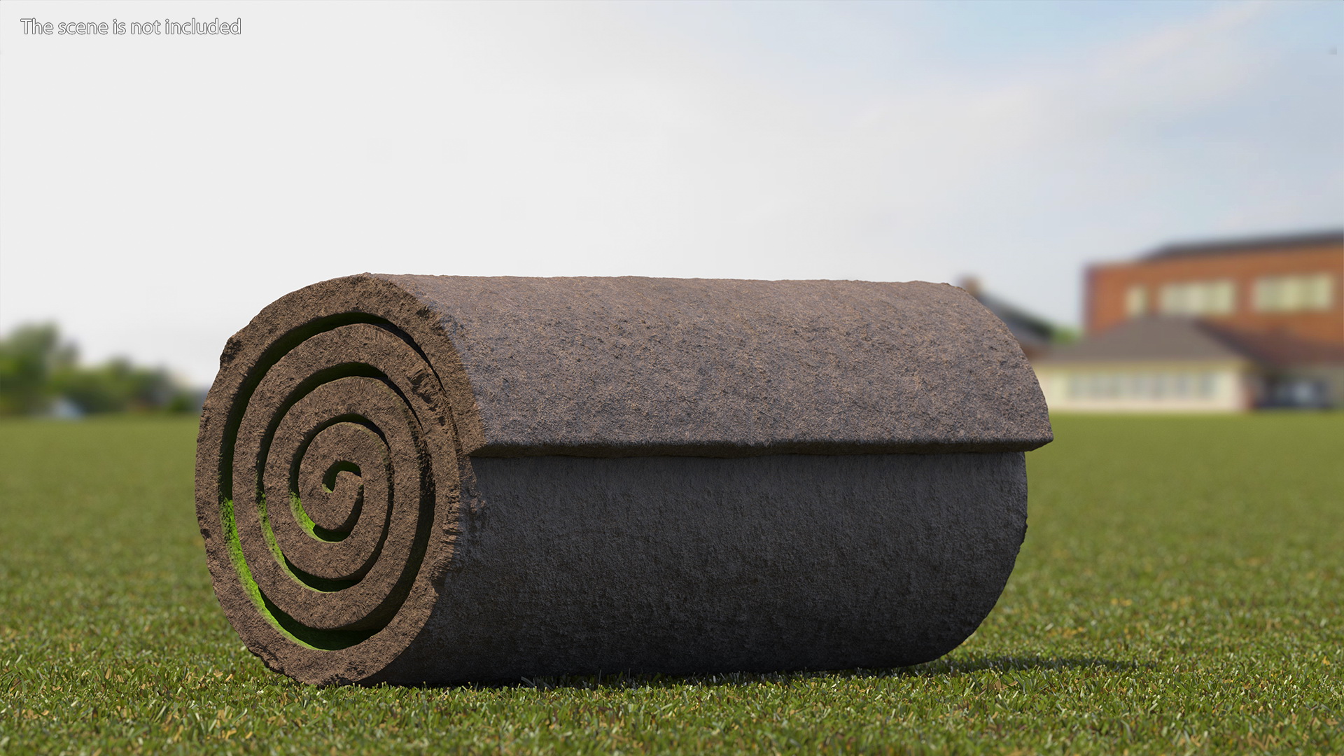 3D Lawn Turf Roll Folded