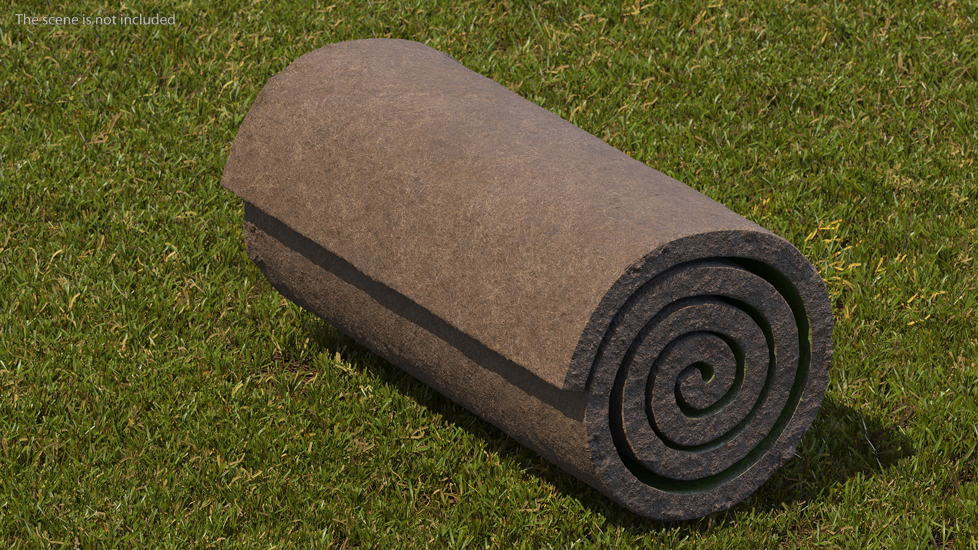 3D Lawn Turf Roll Folded