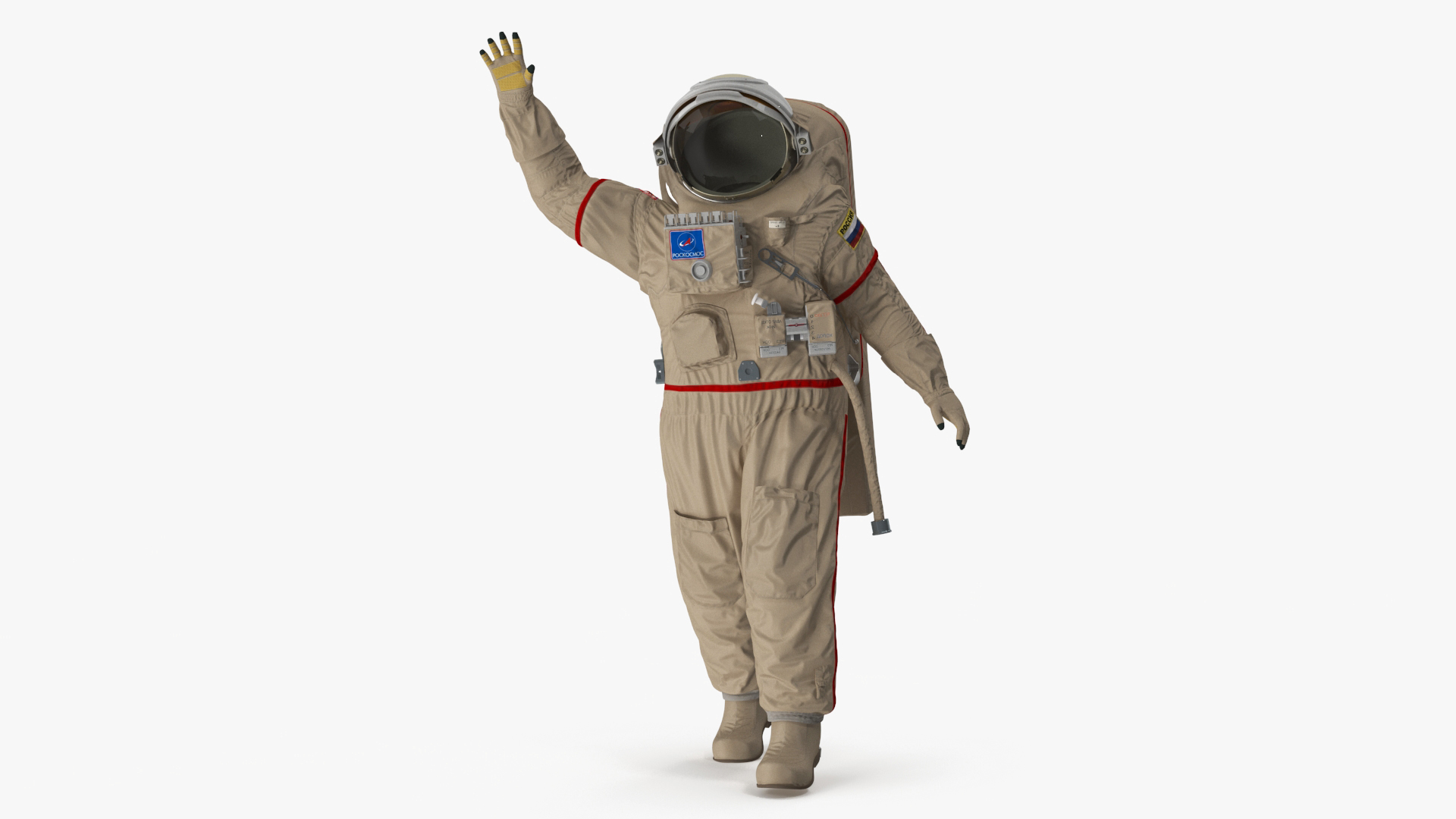 3D Russian Astronaut Spacesuit Orlan MK Rigged model