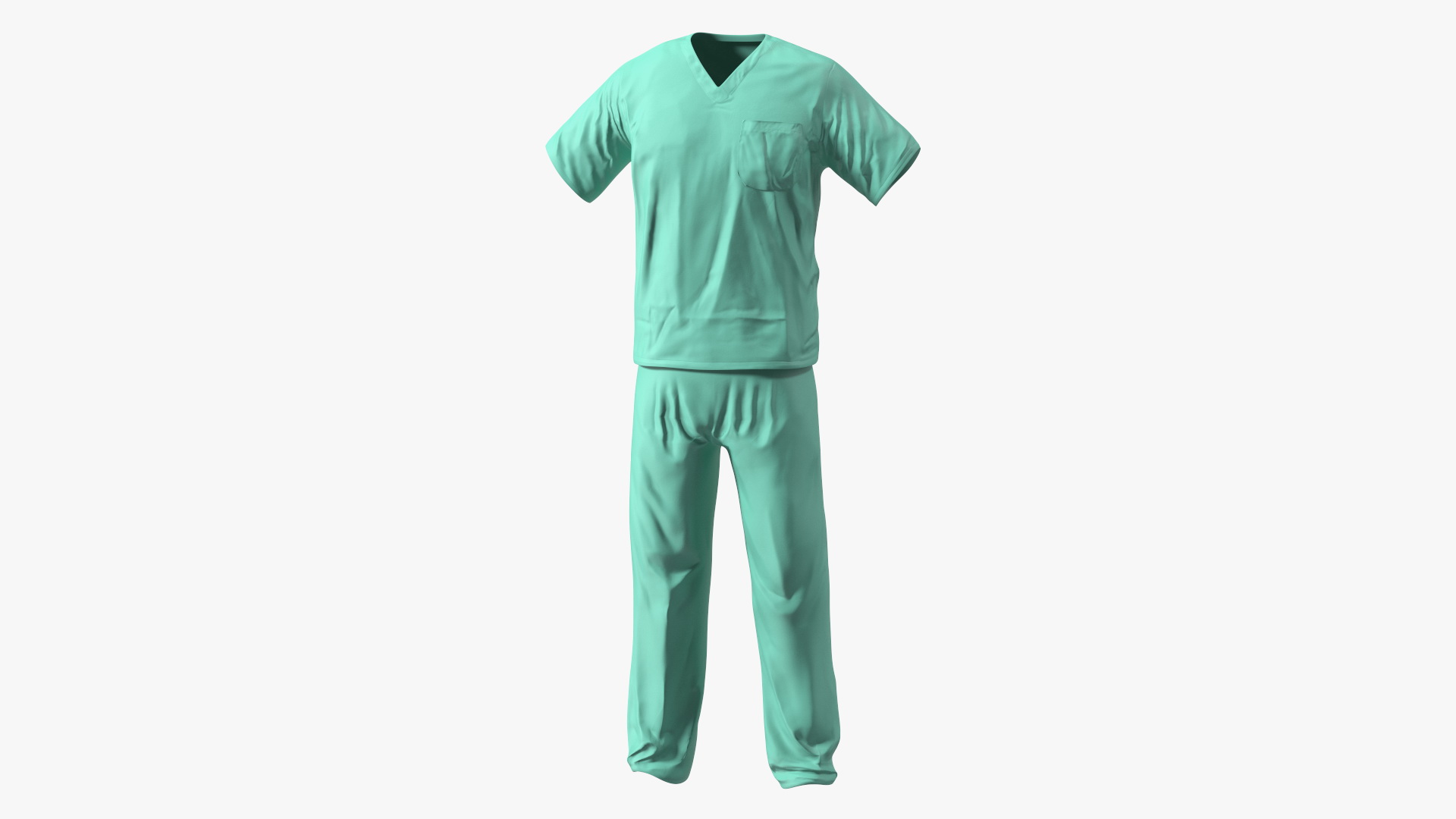 3D model Surgeon Dress Pants and Shirt Scrub