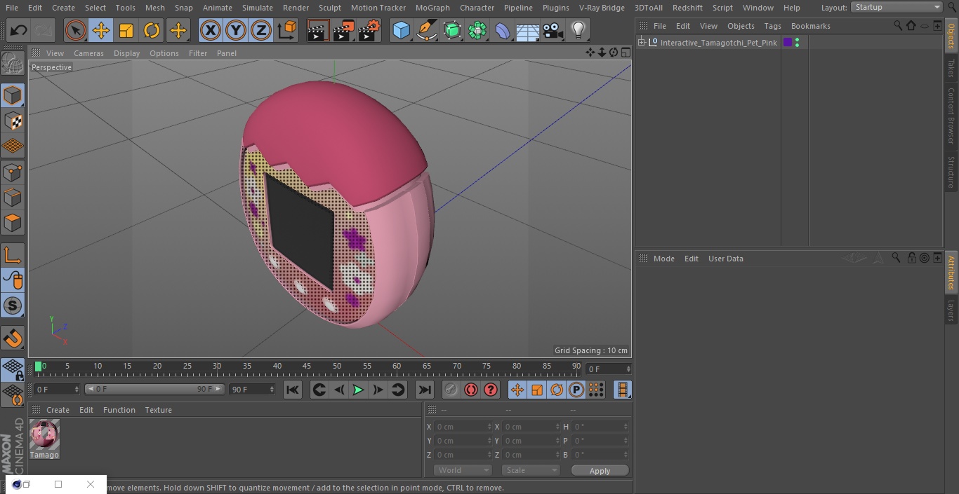 3D Interactive Tamagotchi Pet Pink