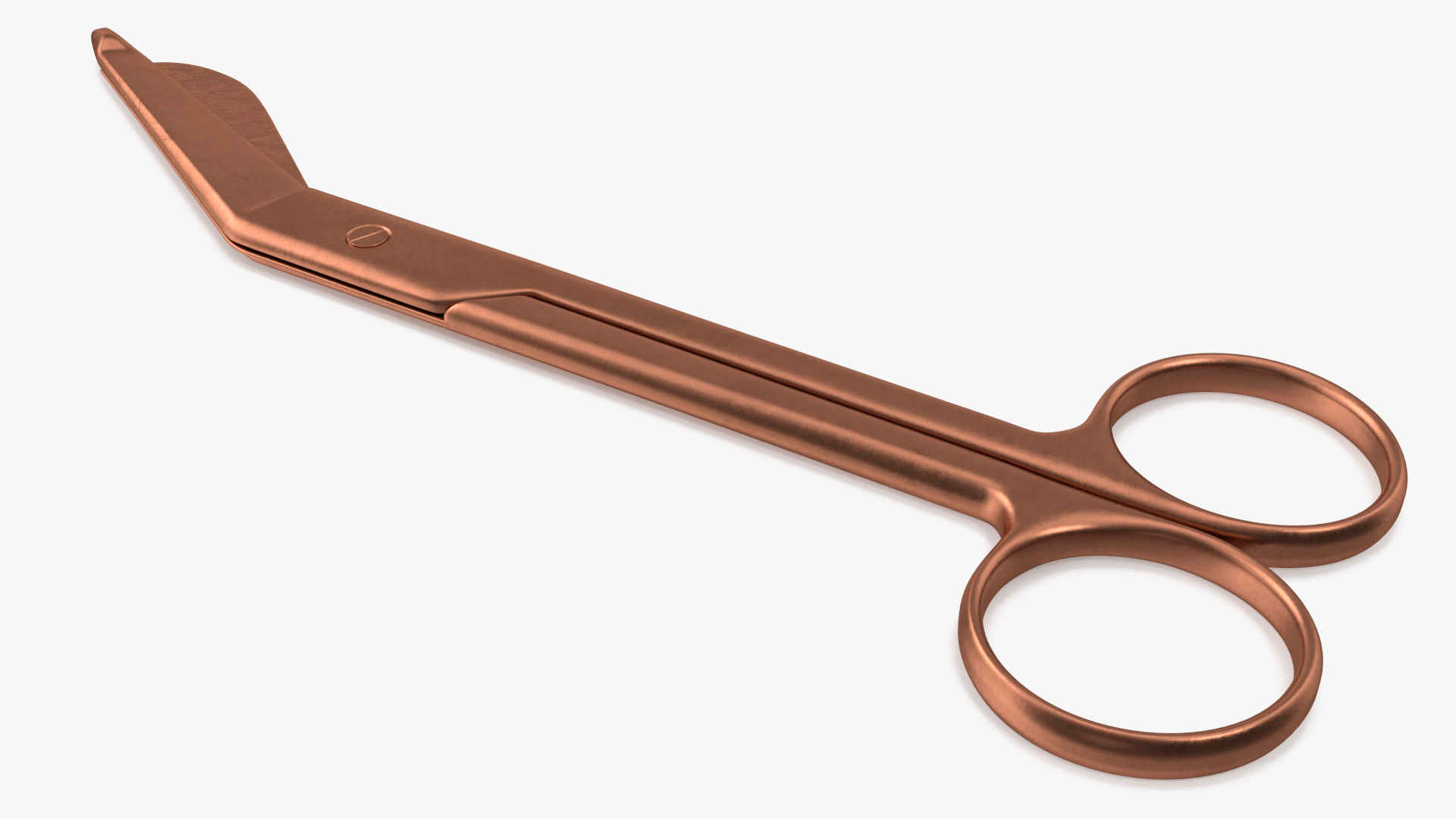 3D model Angled Bandage Scissors Copper