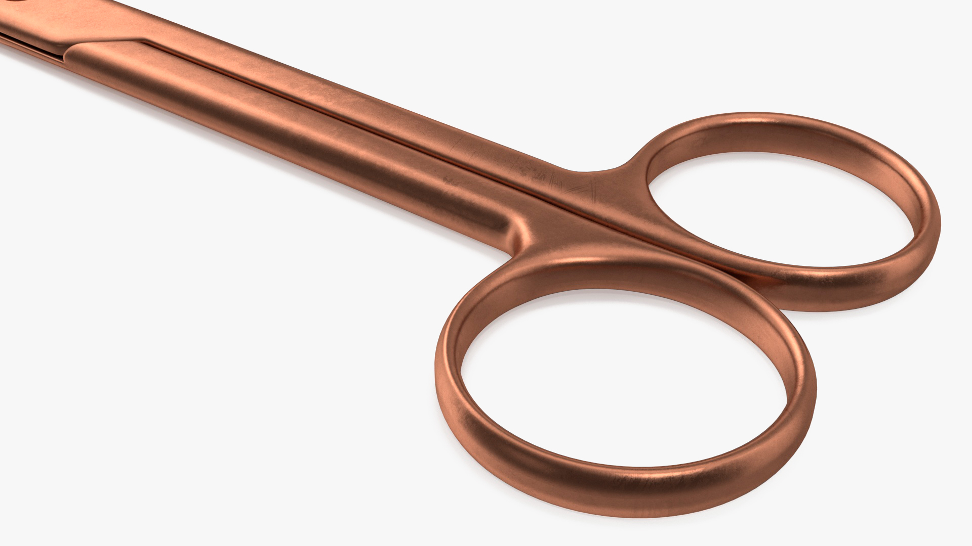 3D model Angled Bandage Scissors Copper