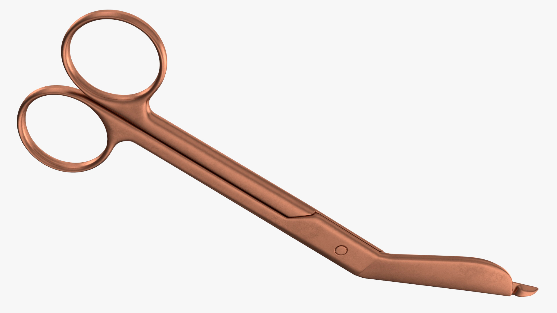 3D model Angled Bandage Scissors Copper