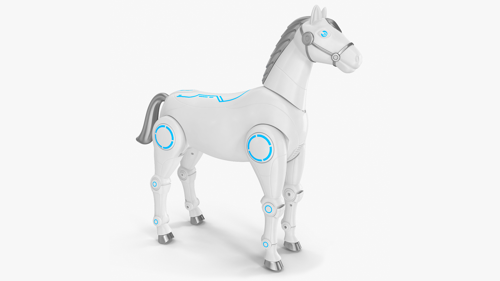 3D Robot Horse Rigged model