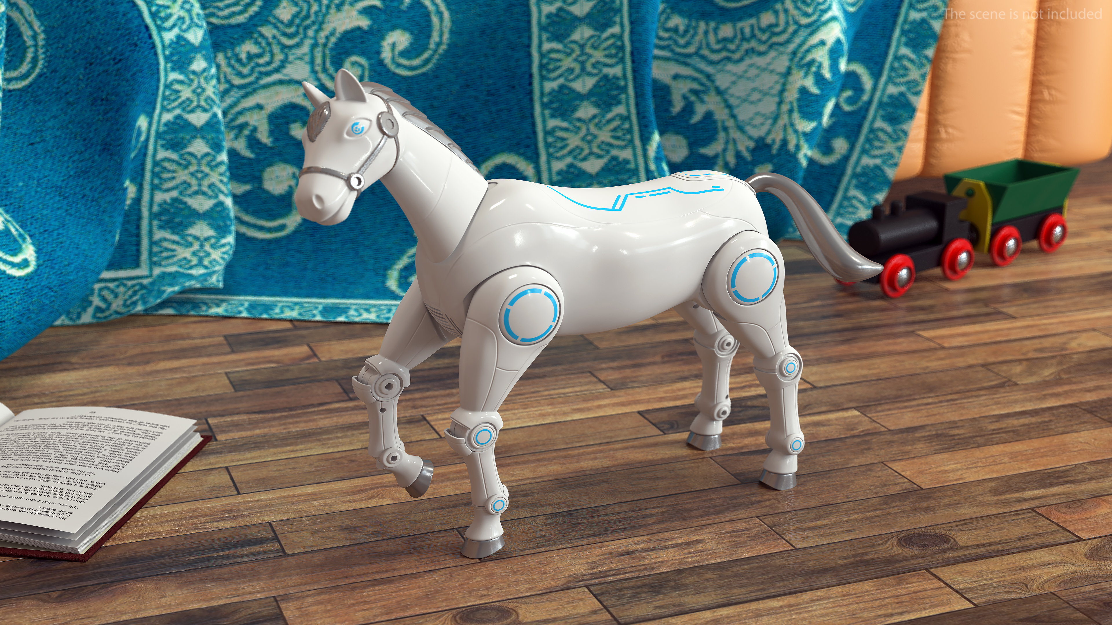 3D Robot Horse Rigged model