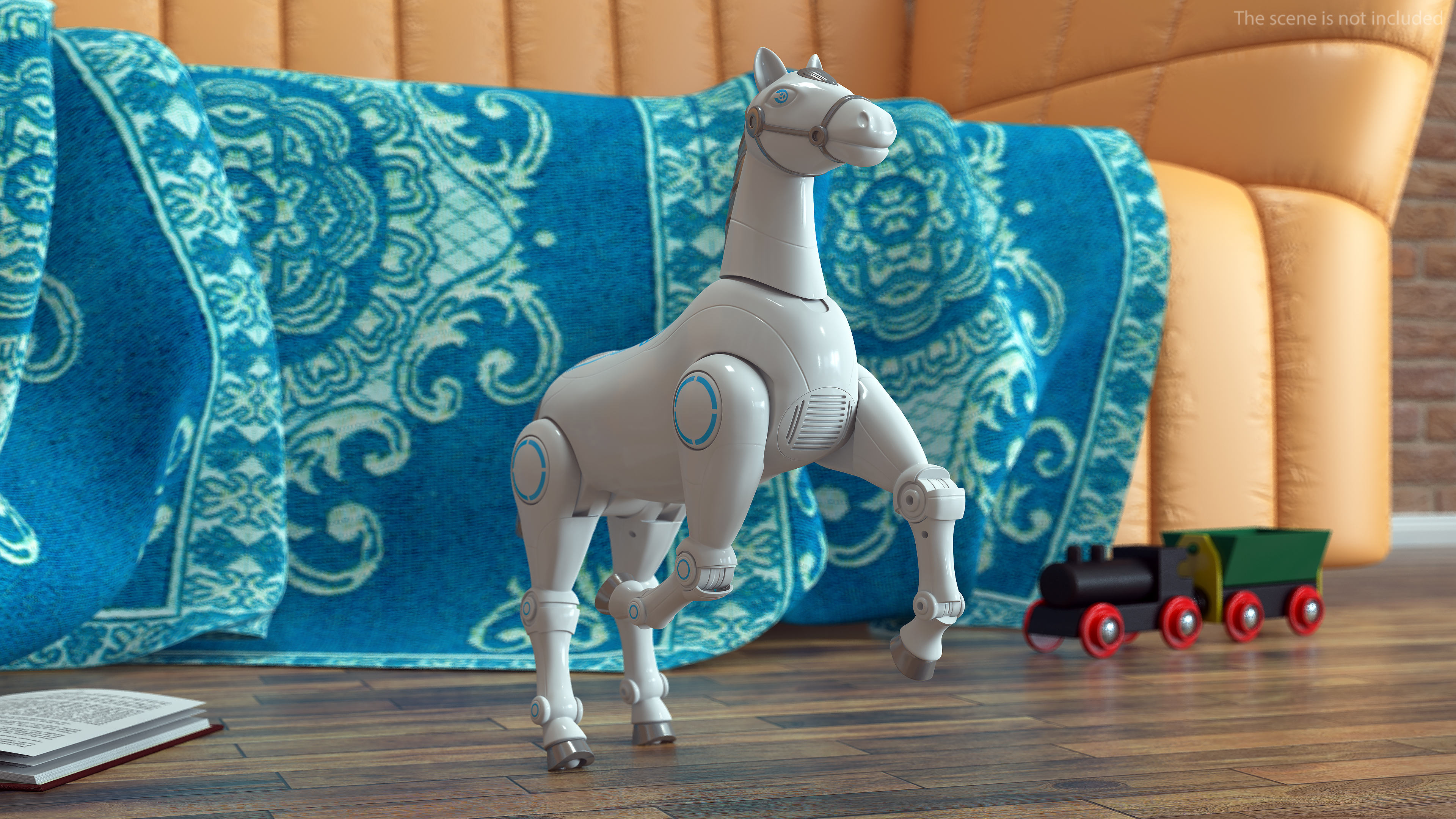 3D Robot Horse Rigged model