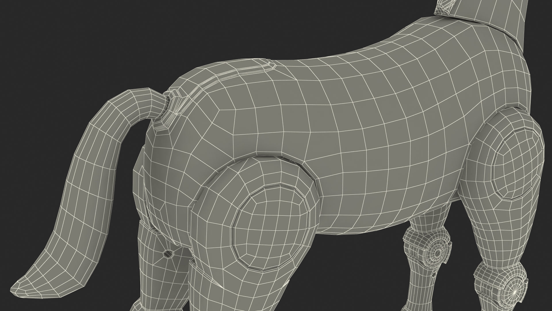 3D Robot Horse Rigged model