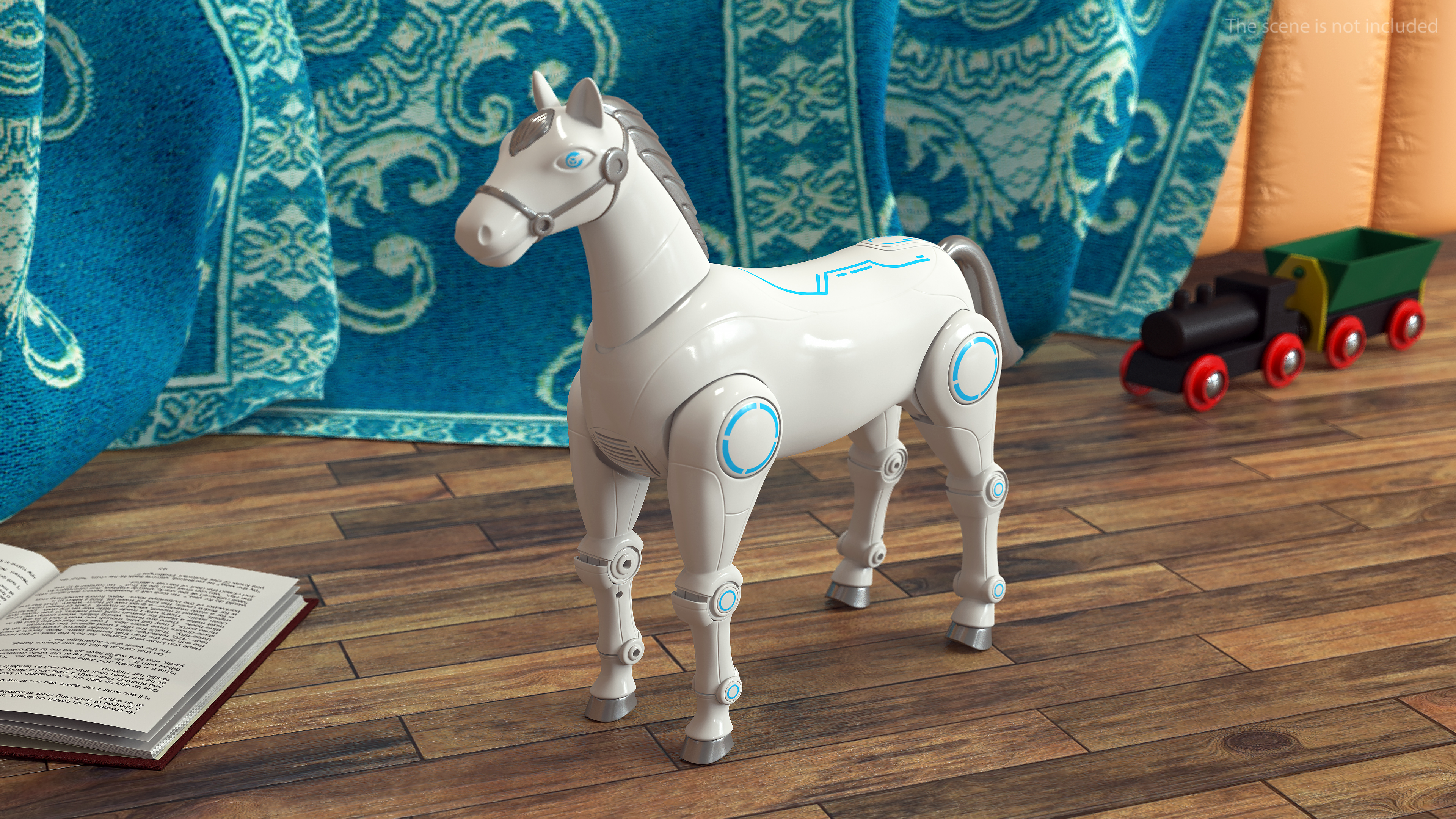 3D Robot Horse Rigged model