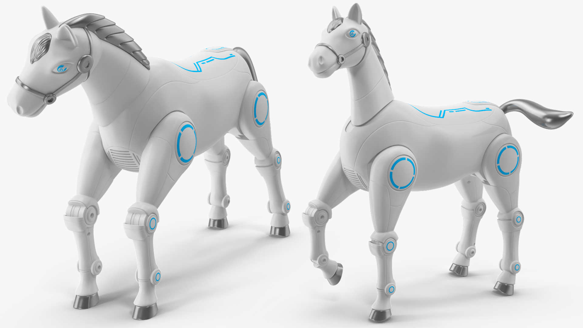 3D Robot Horse Rigged model