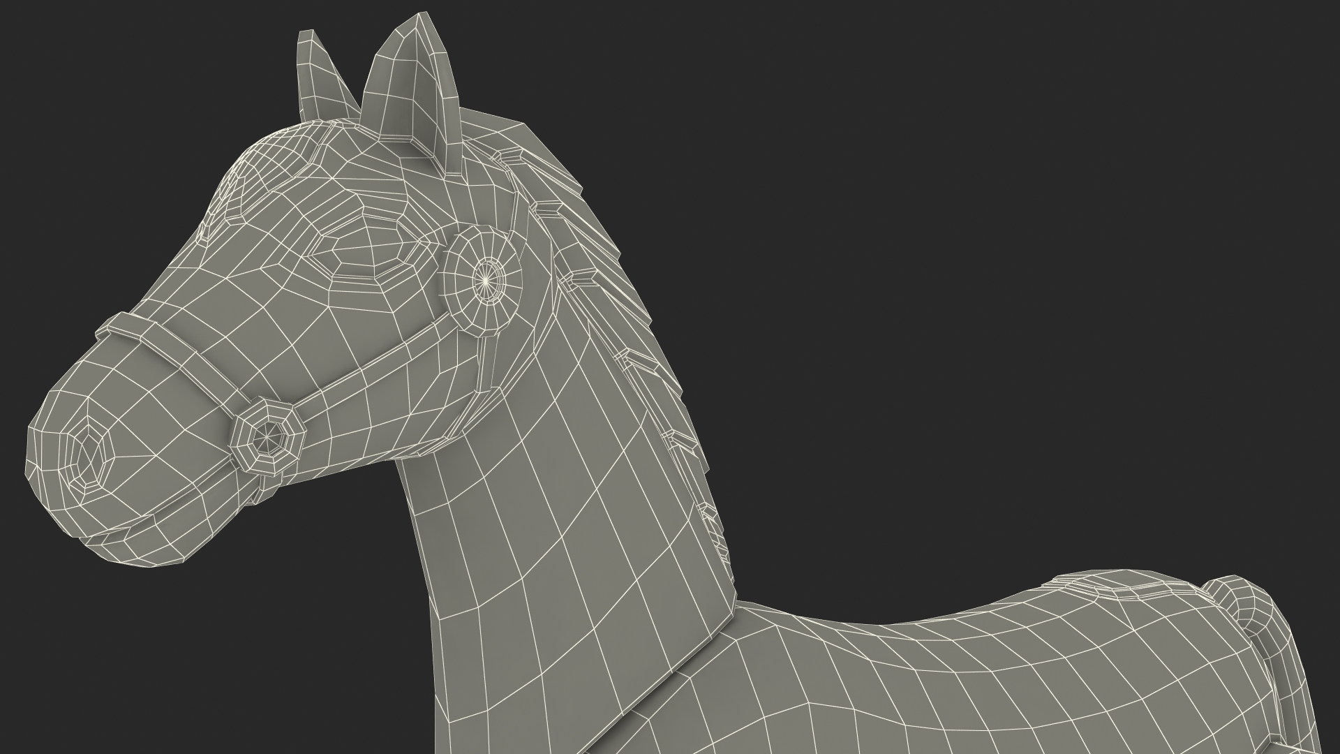 3D Robot Horse Rigged model