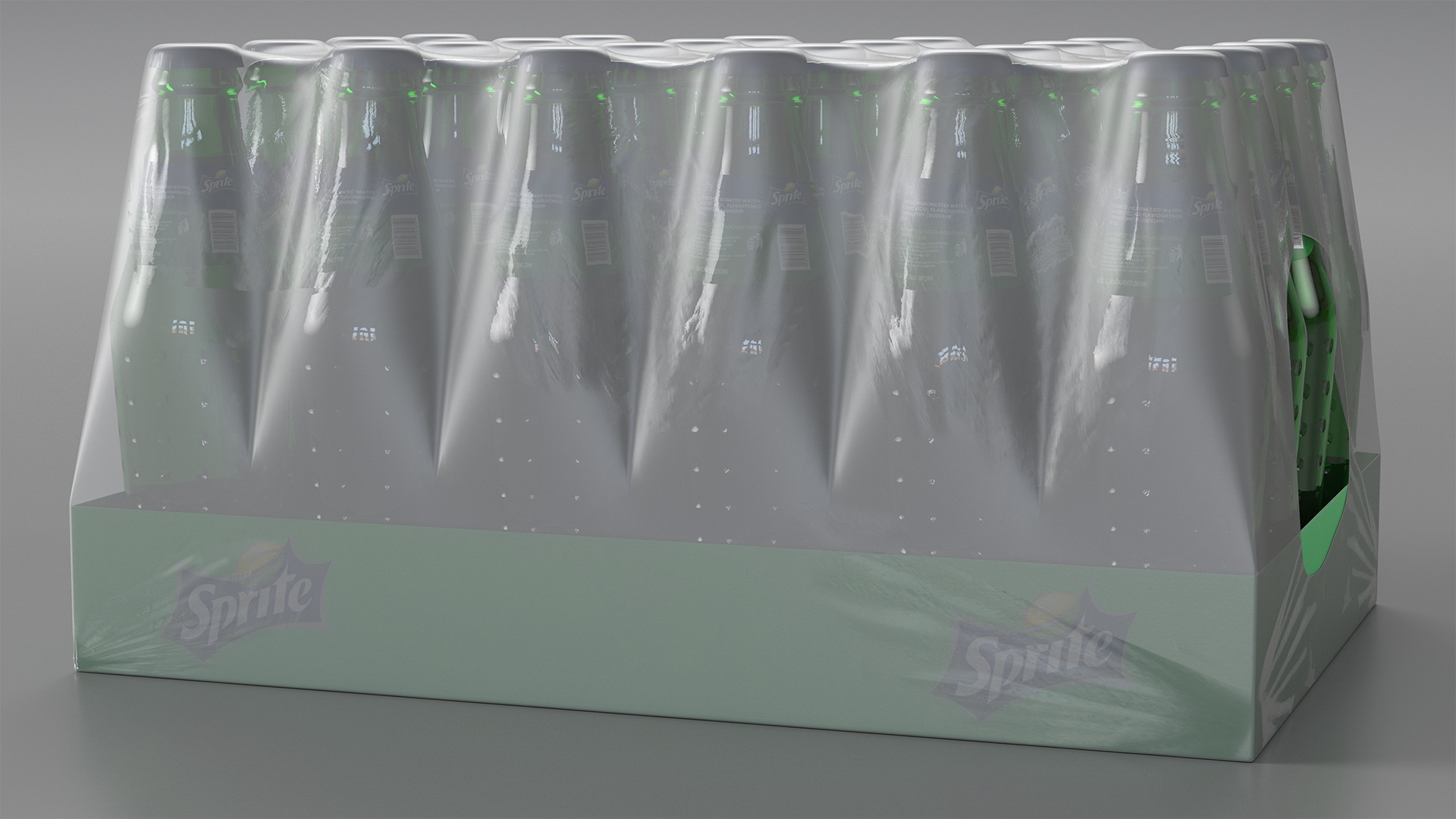 24 Sprite Bottle Package 3D model