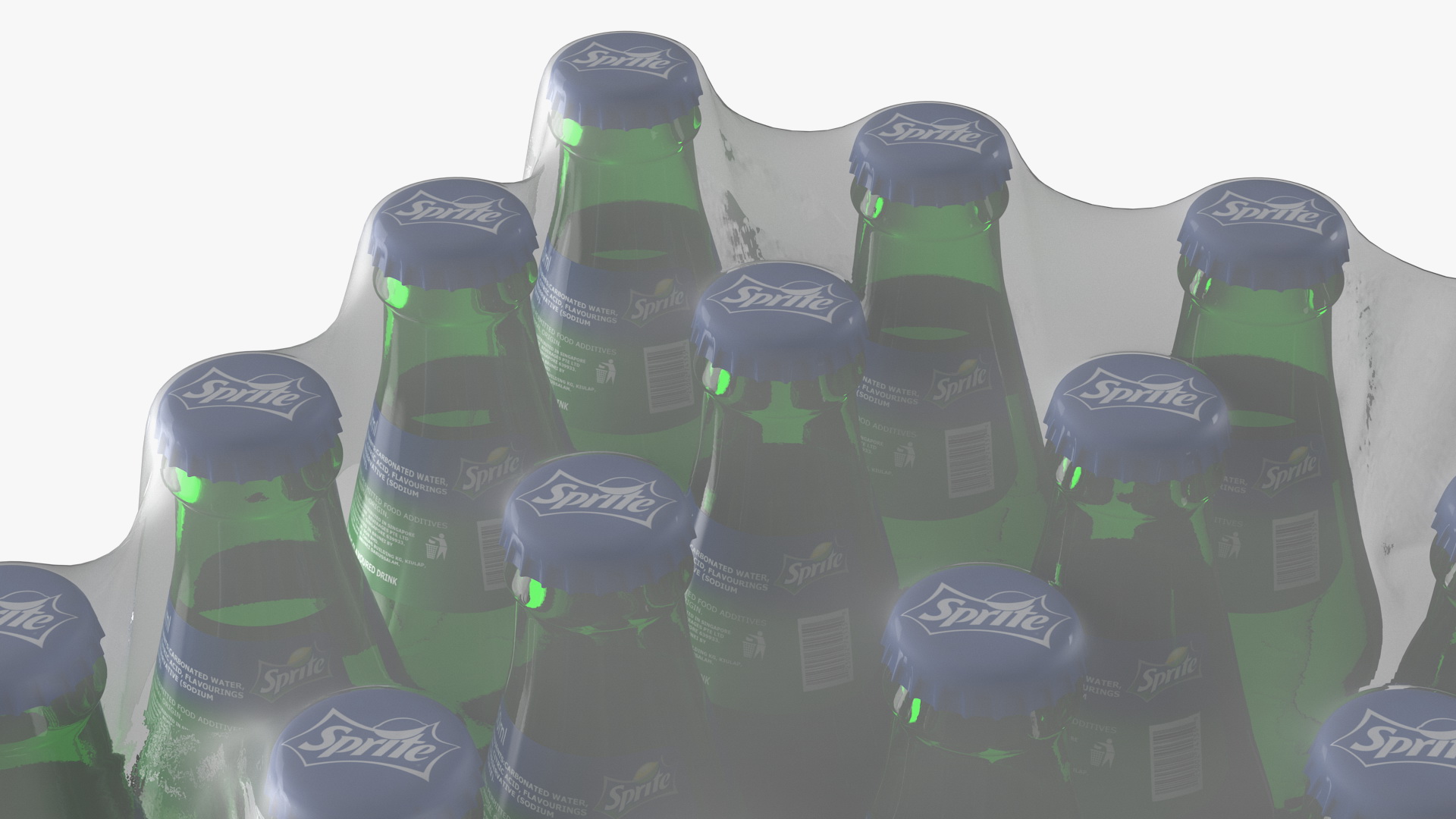 24 Sprite Bottle Package 3D model