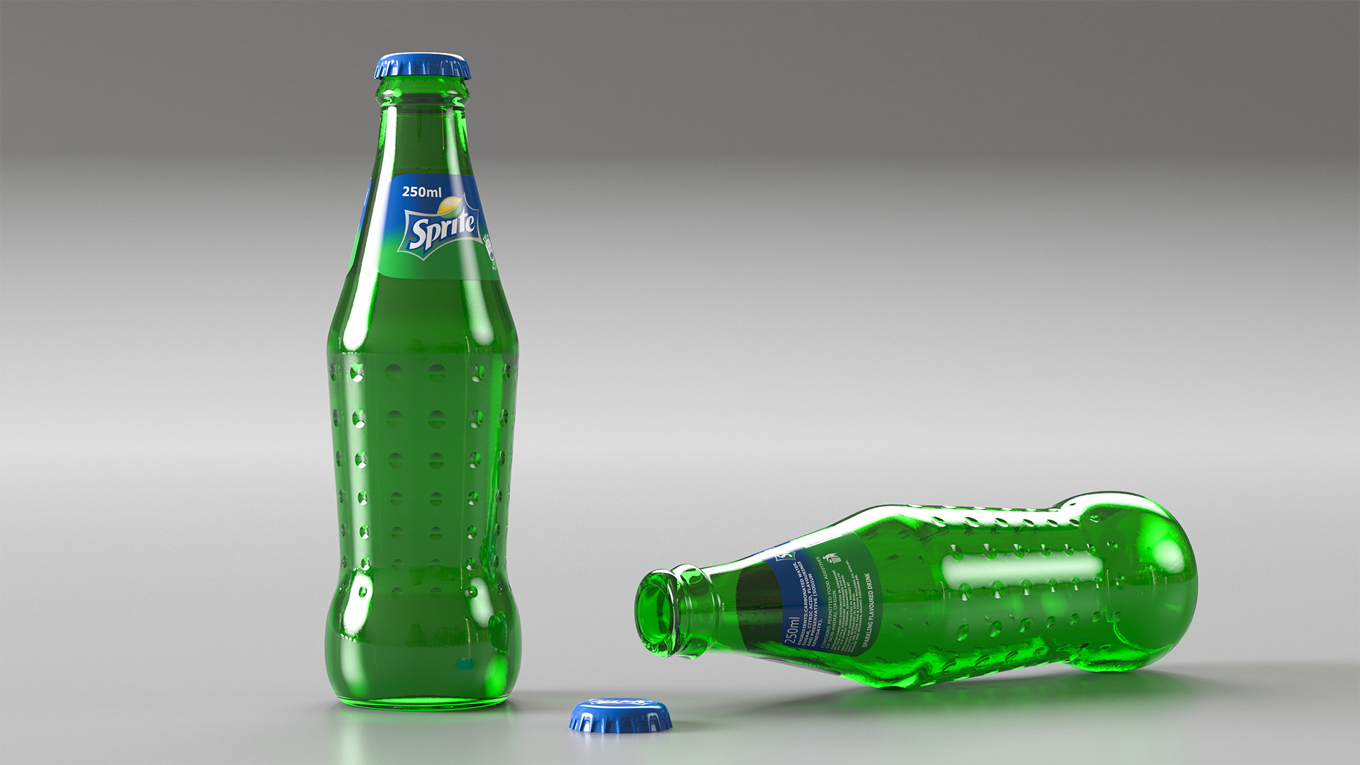 24 Sprite Bottle Package 3D model