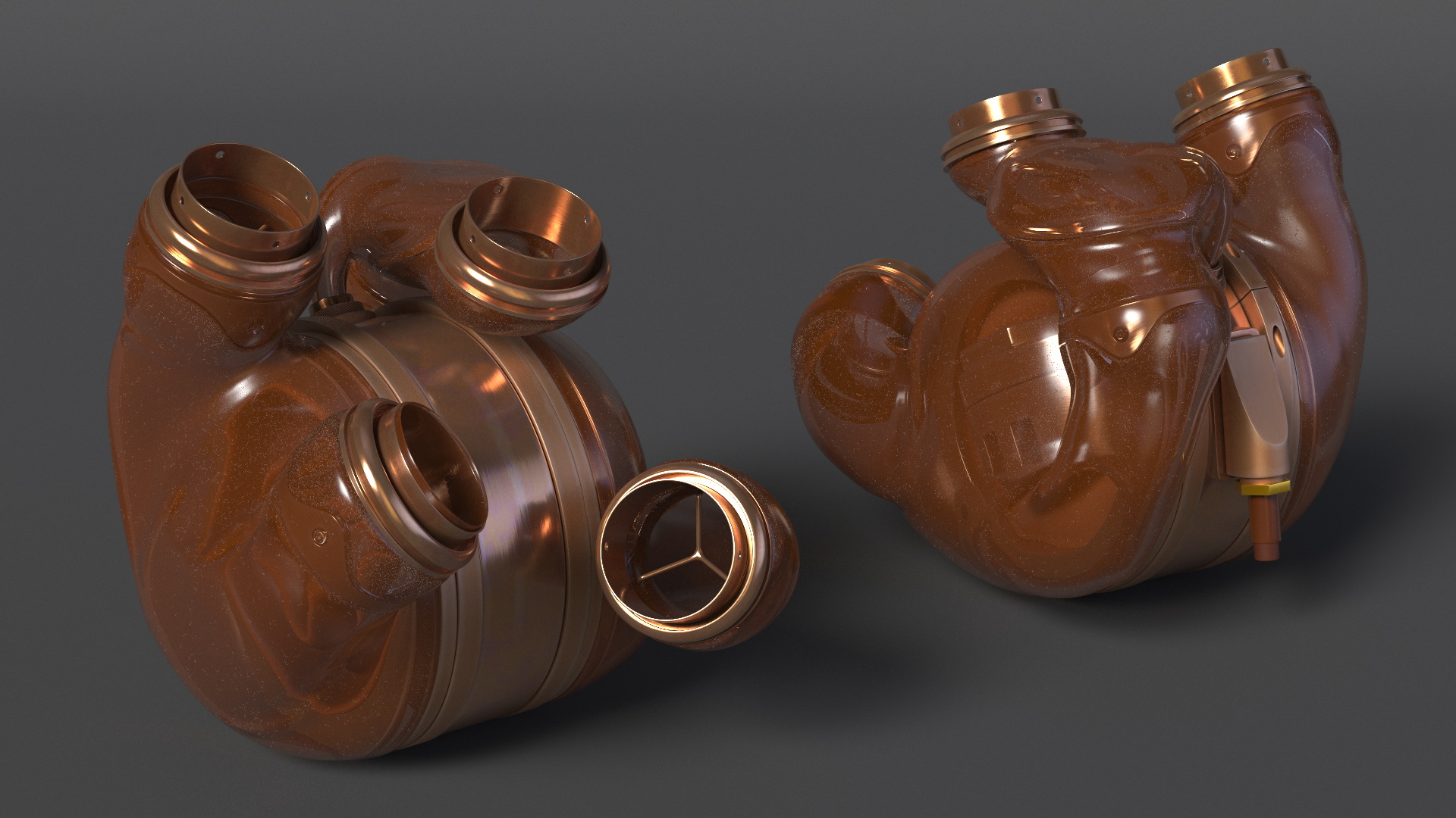 Steampunk Artificial Heart Concept 3D model