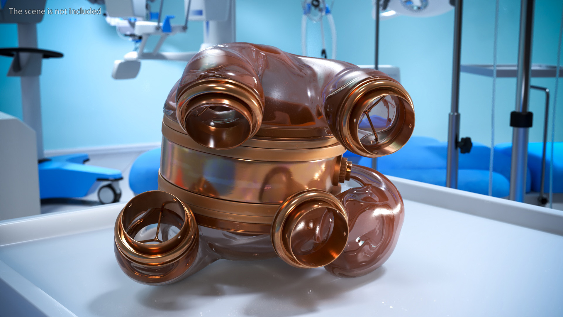 Steampunk Artificial Heart Concept 3D model