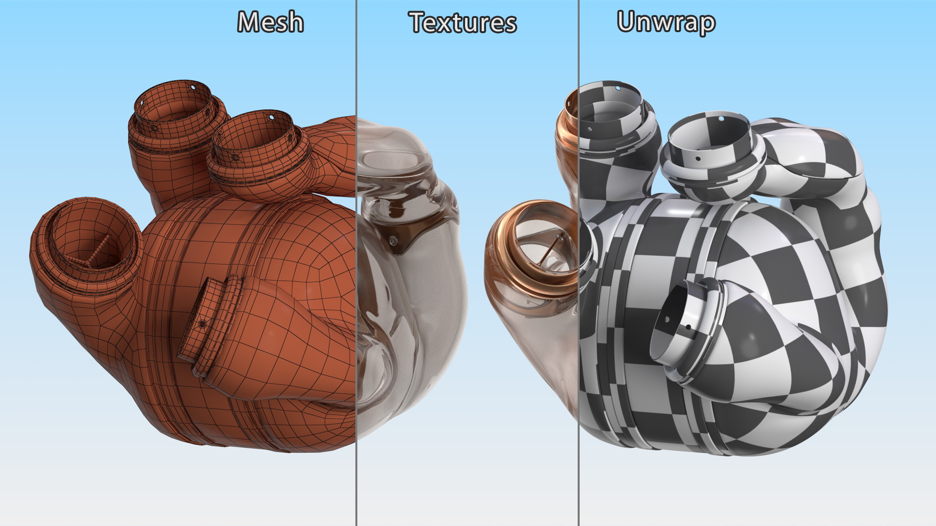 Steampunk Artificial Heart Concept 3D model