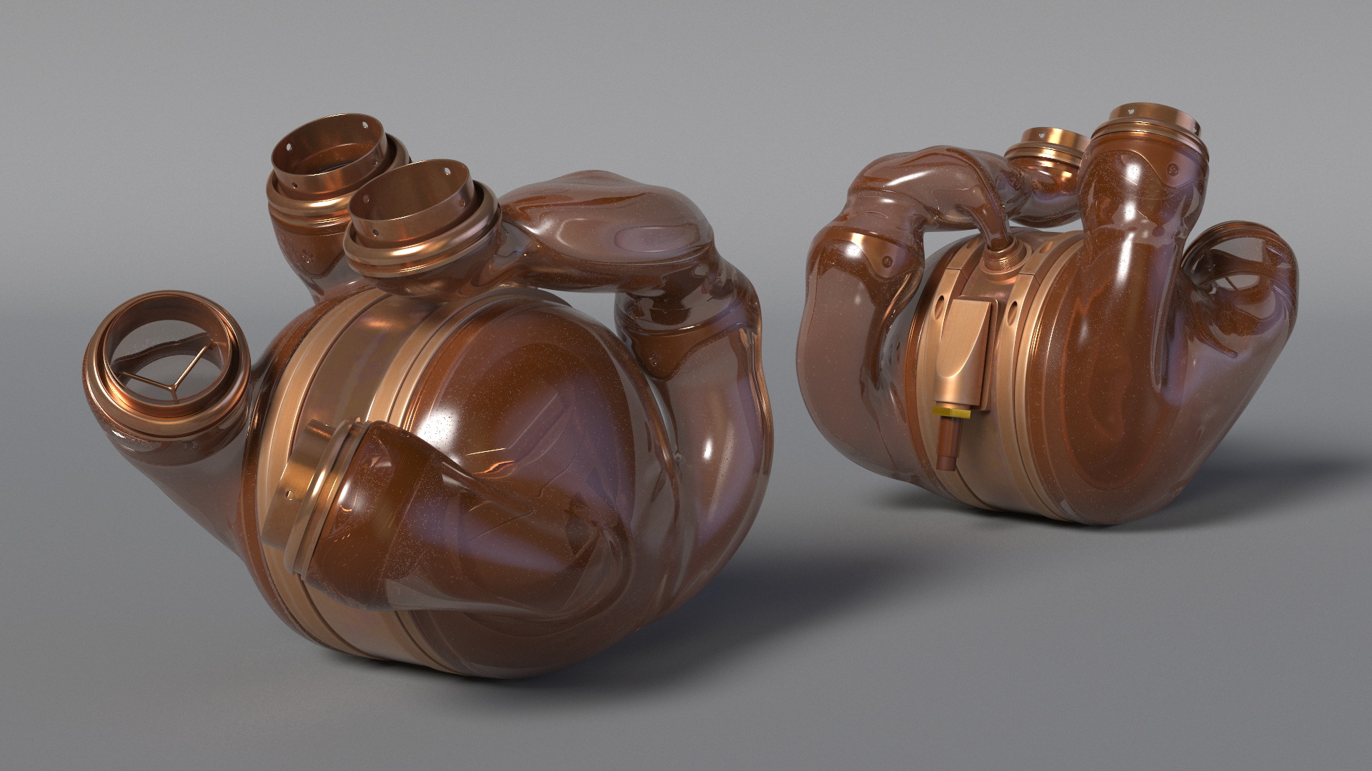 Steampunk Artificial Heart Concept 3D model