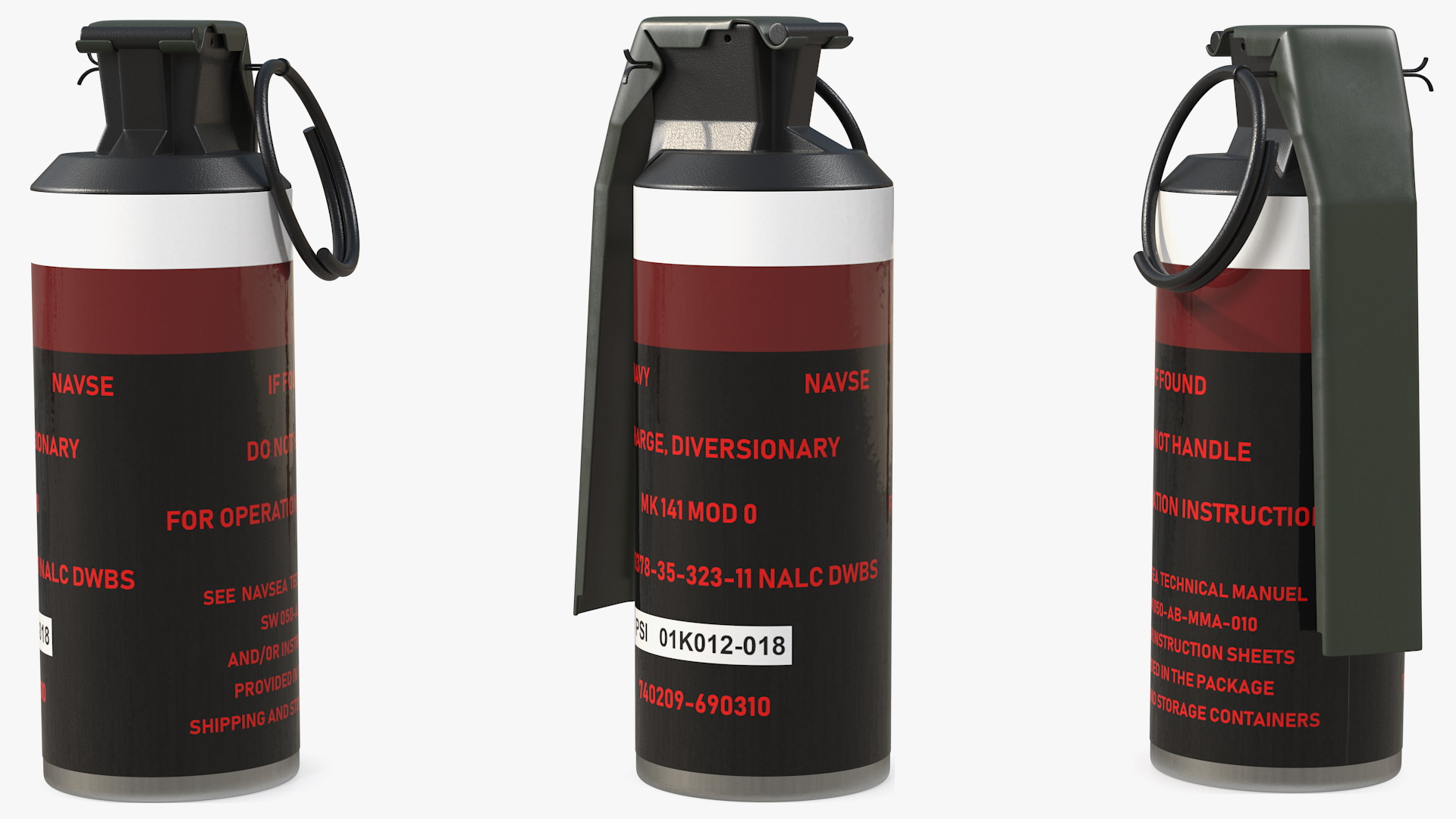 Diversionary Stun Grenade Mk 141 3D