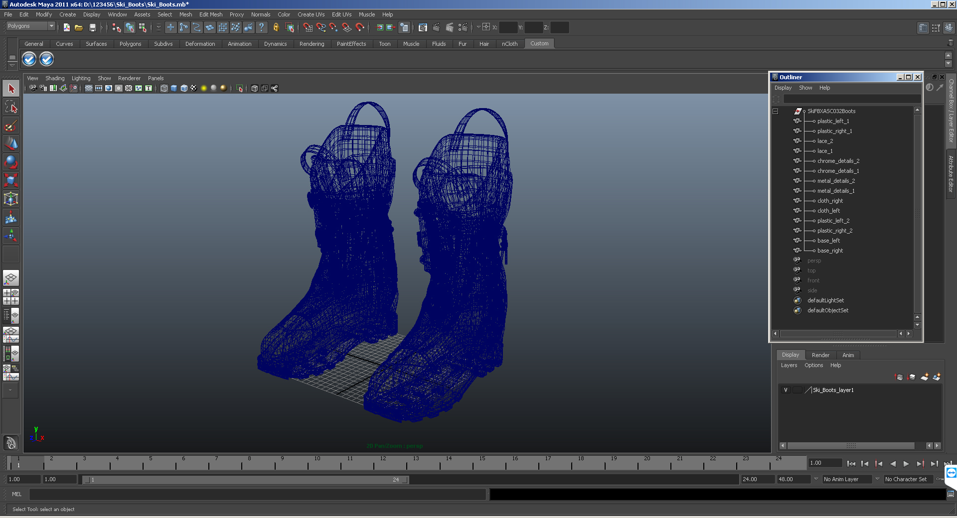 Ski Boots 3D model