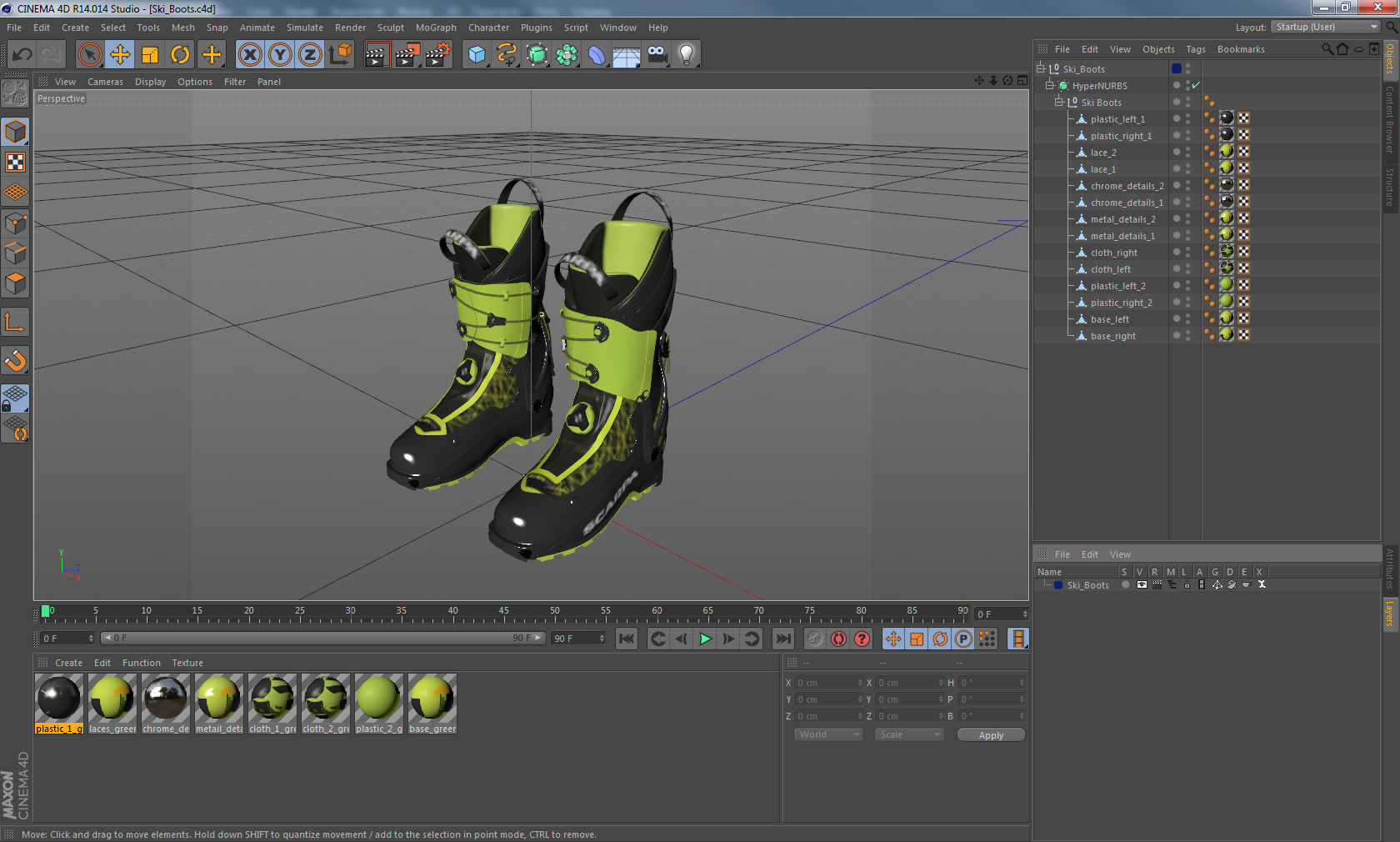 Ski Boots 3D model