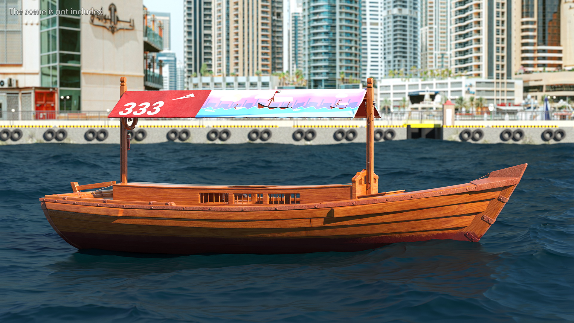 Dubai Abra Boat New 3D model