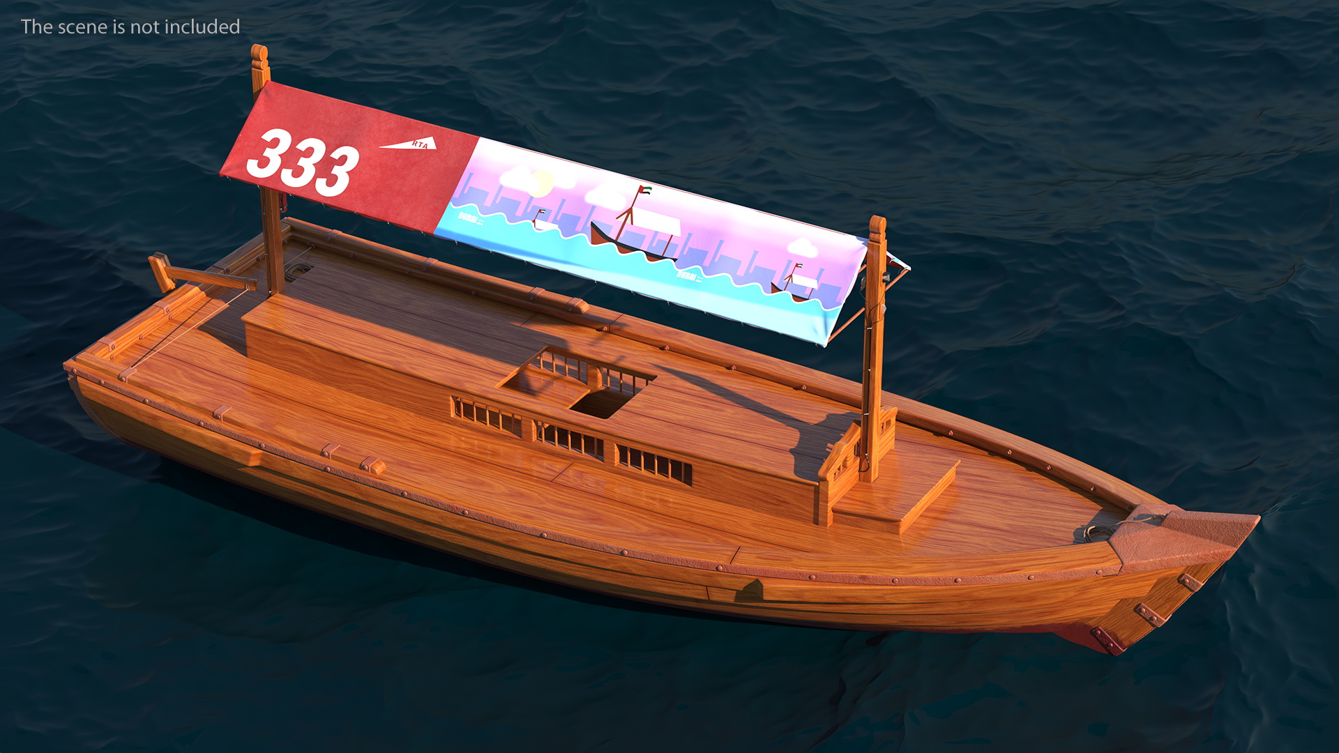 Dubai Abra Boat New 3D model